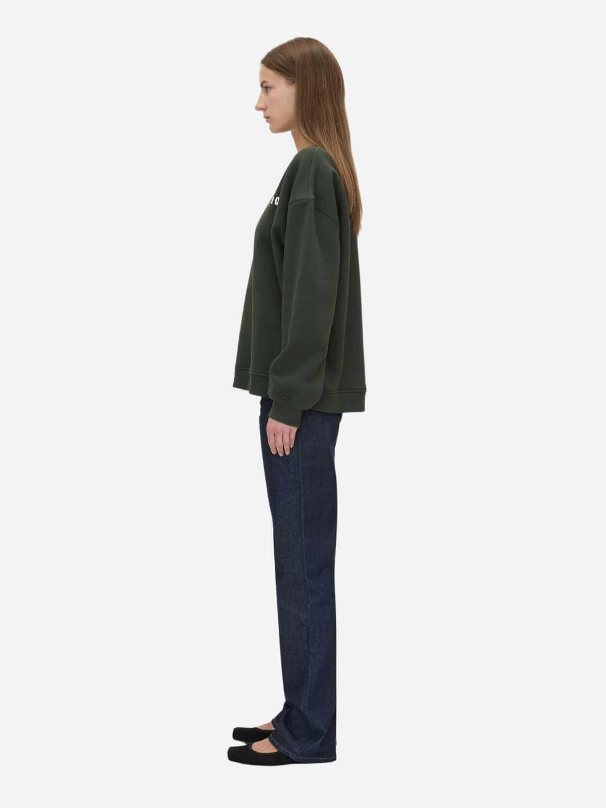Anca Graphic Sweater - Bottle Green - Image 3