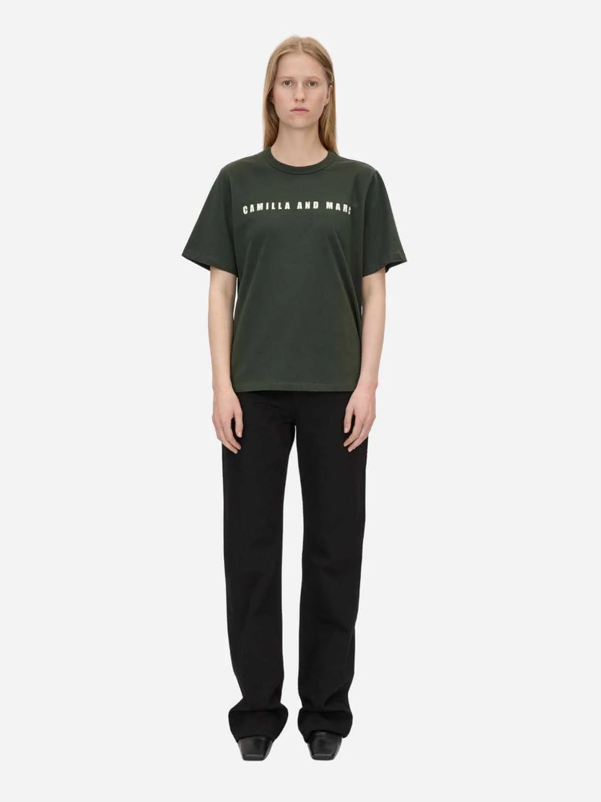 Anca Graphic Tee - Bottle Green
