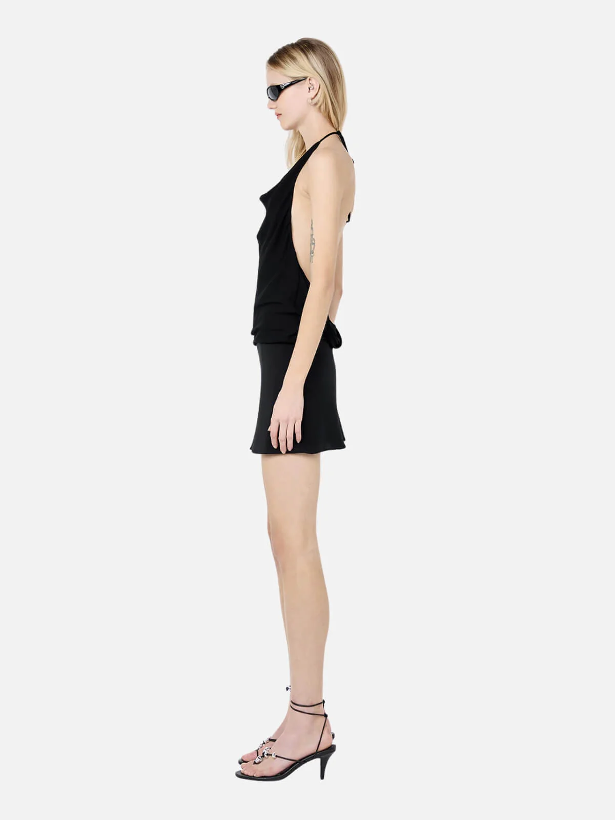 Eloise Halter Mini Dress - Black - Image 3