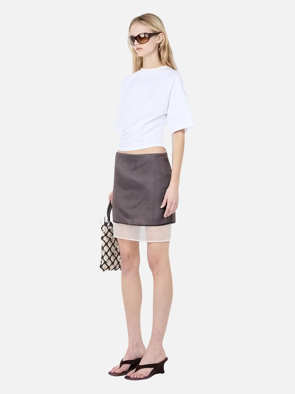 Ema Asym Tee - Ivory - Image 3