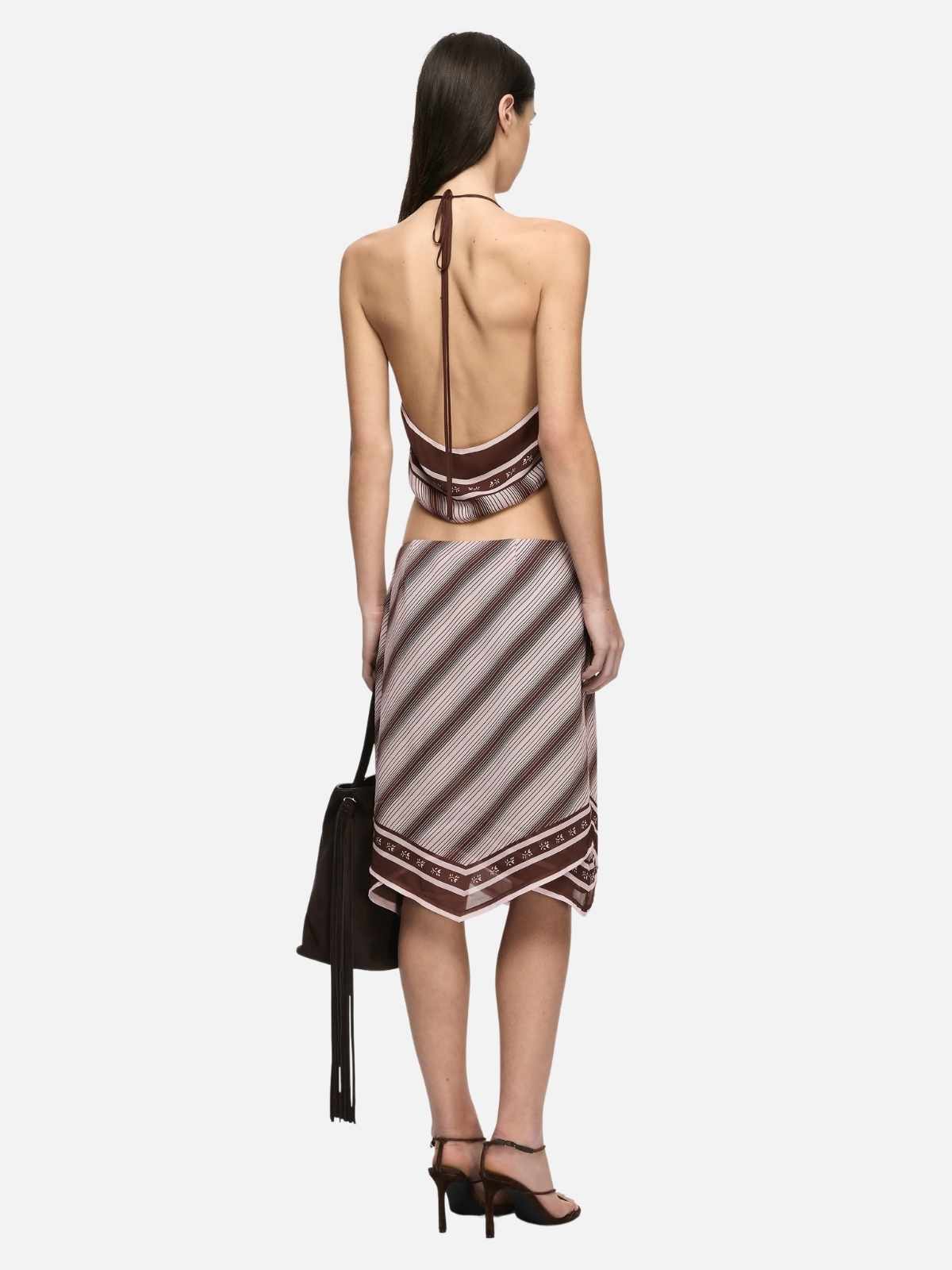 Evely Midi Skirt - Geo Scarf Print - Image 2