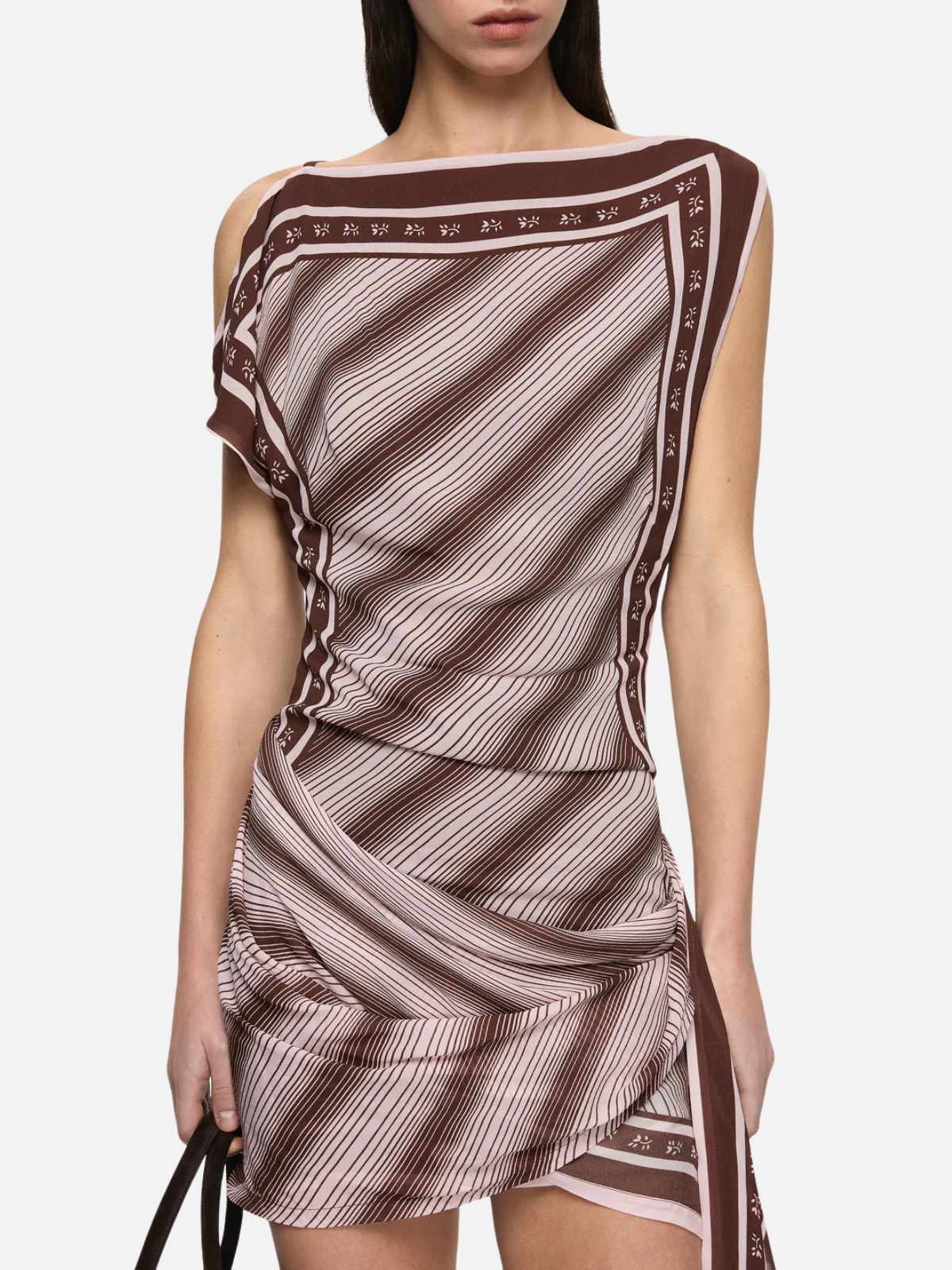 Evely Mini Dress - Geo Scarf Print - Image 3