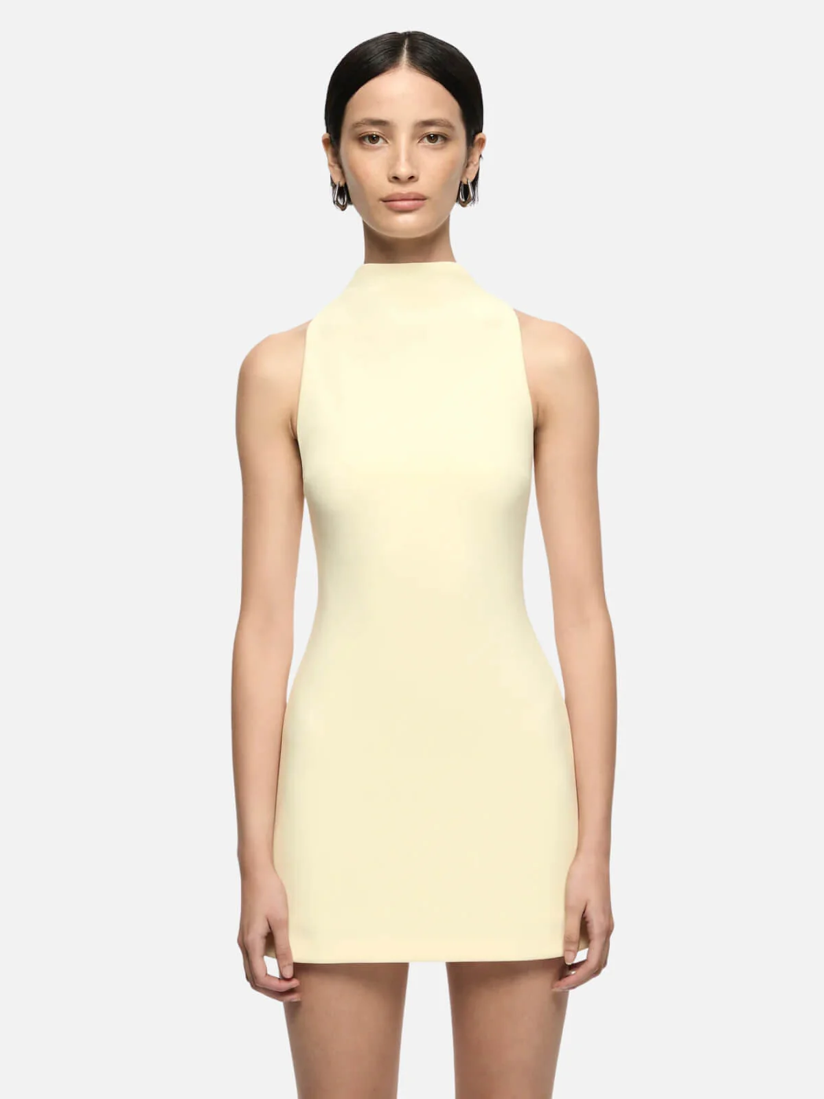 Gemma Racer Mini Dress - Lemon Sorbet - Image 3