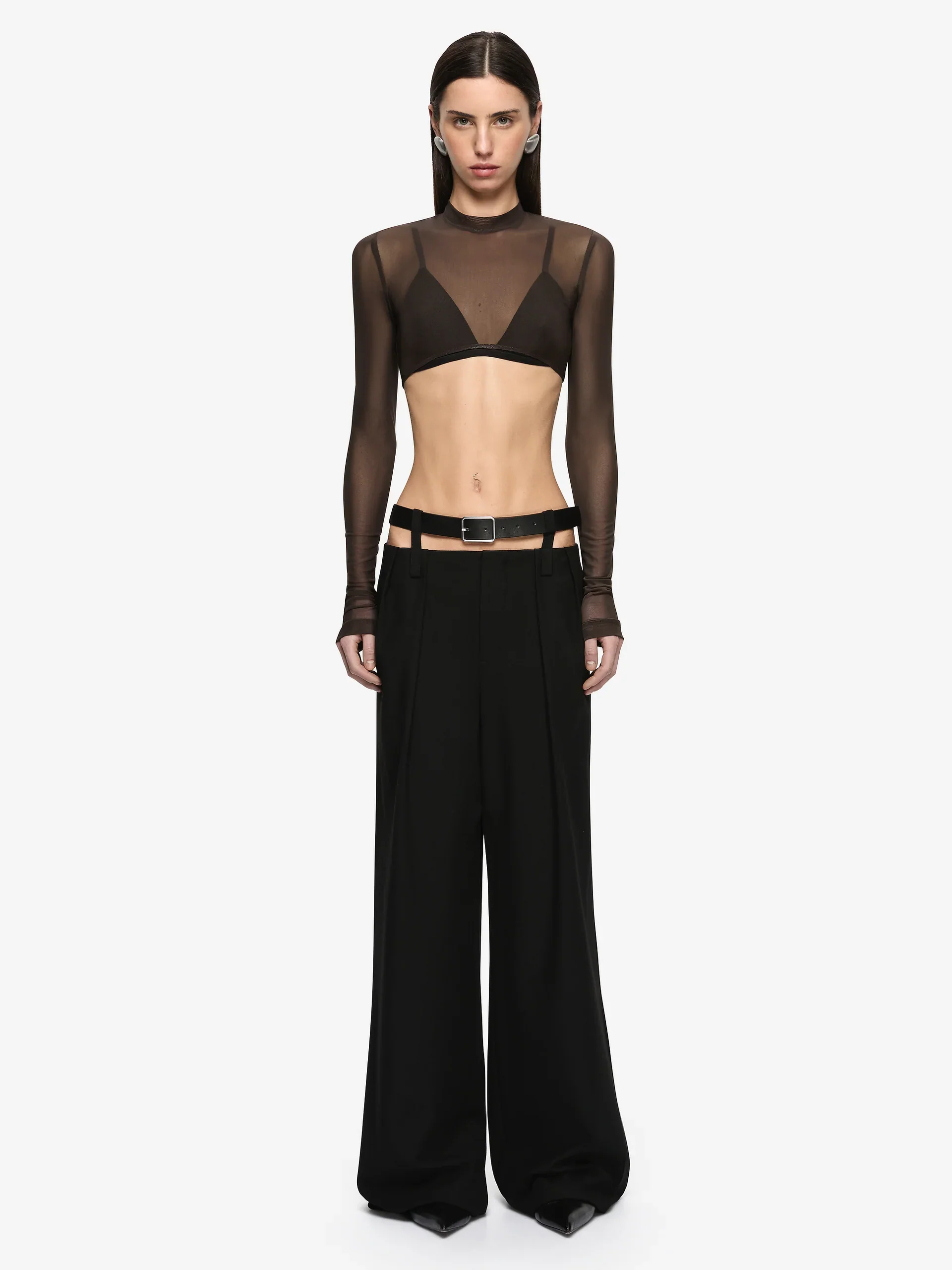 Henley Belt Pant - Black