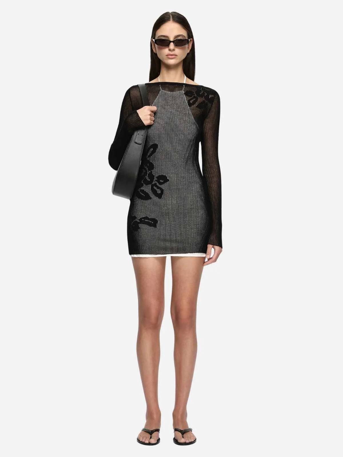 Korali Mini Dress - Black/Ivory