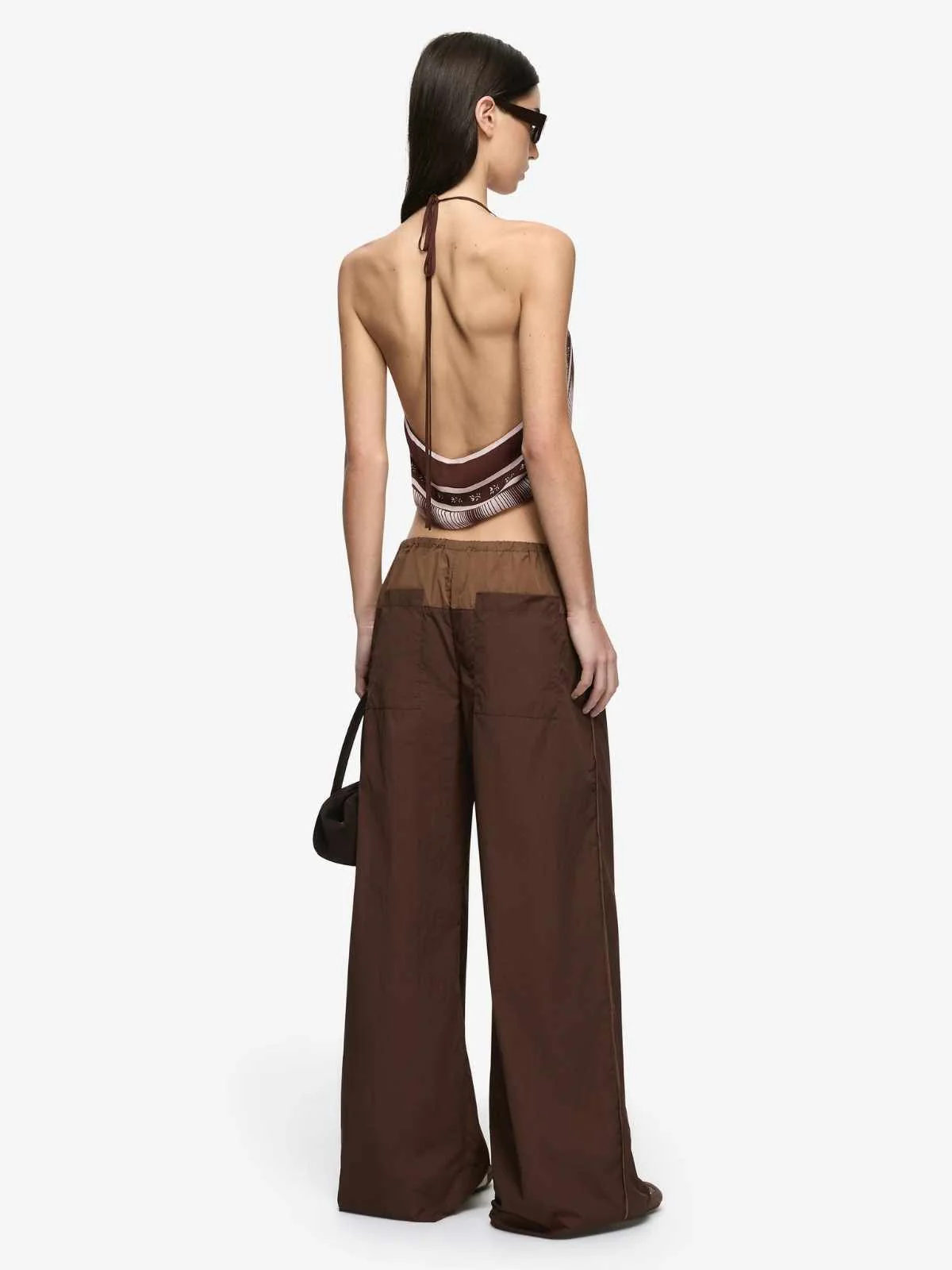 Laney Fold Pant - Chocolate/Coffee - Image 2