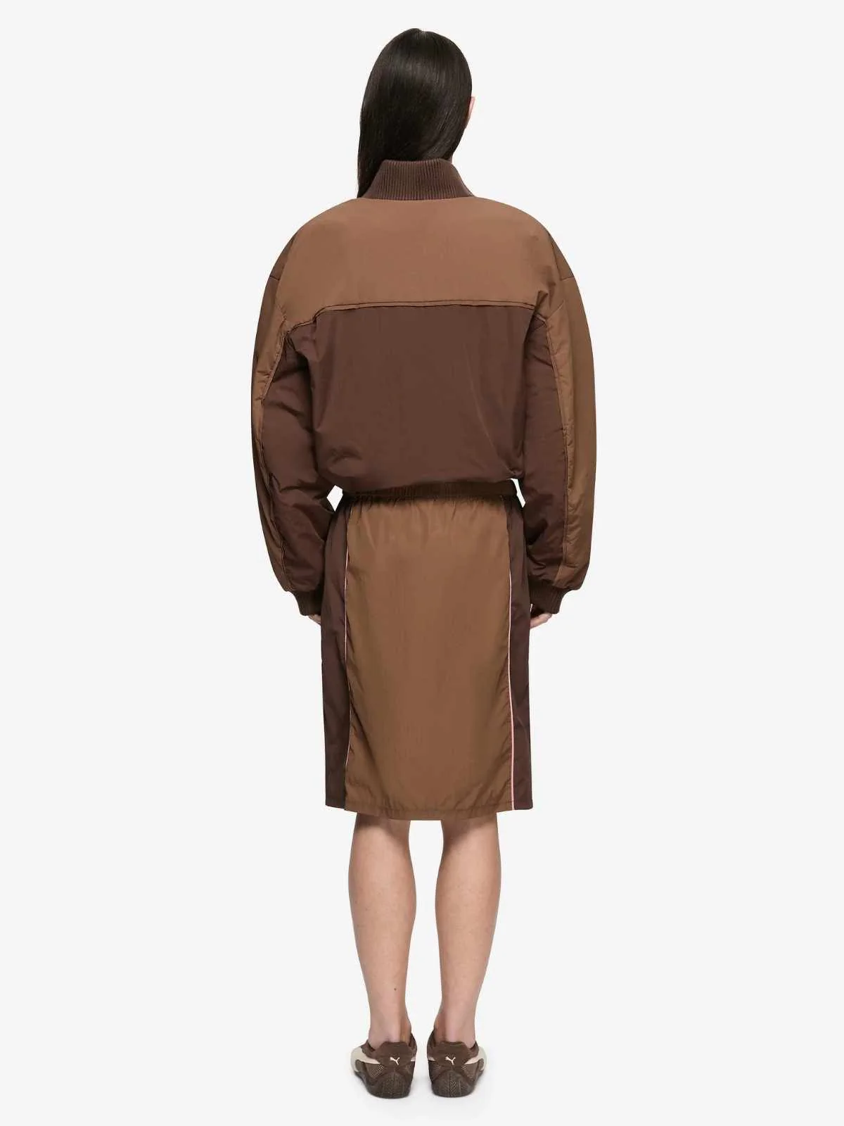 Laney Midi Skirt - Chocolate/Coffee - Image 2