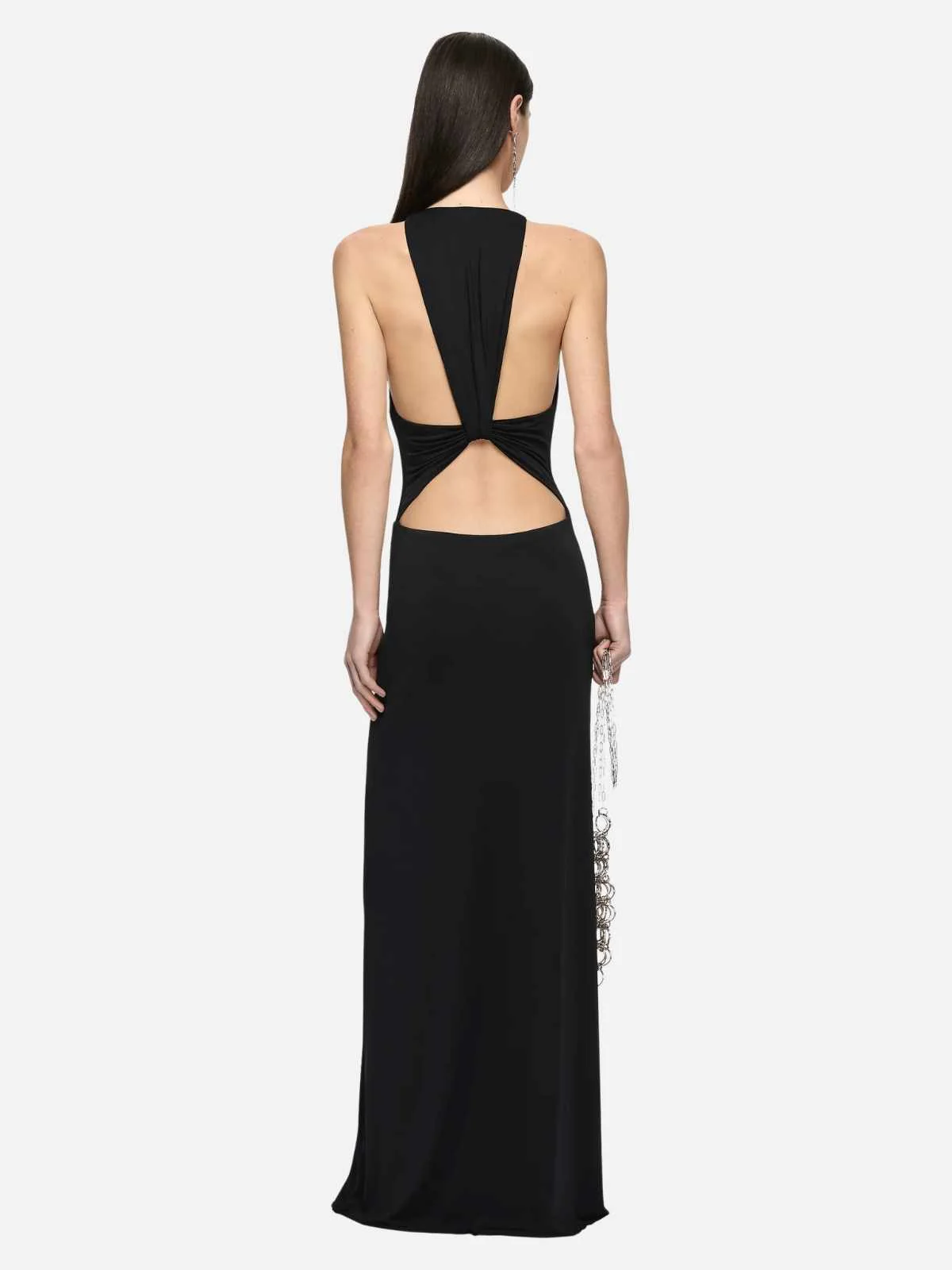 Thalia V Maxi Dress - Black - Image 2