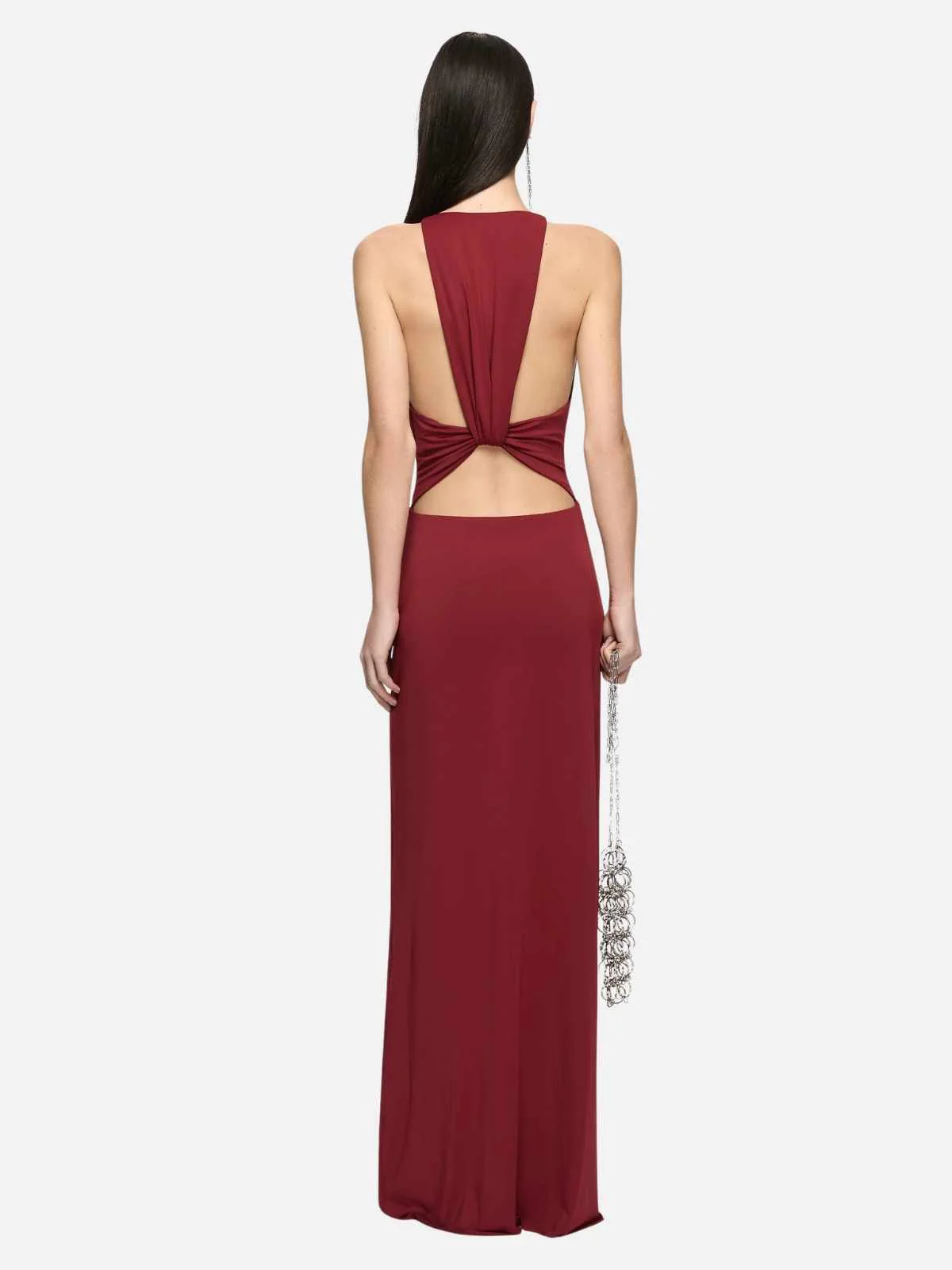 Thalia V Maxi Dress - Syrah - Image 2