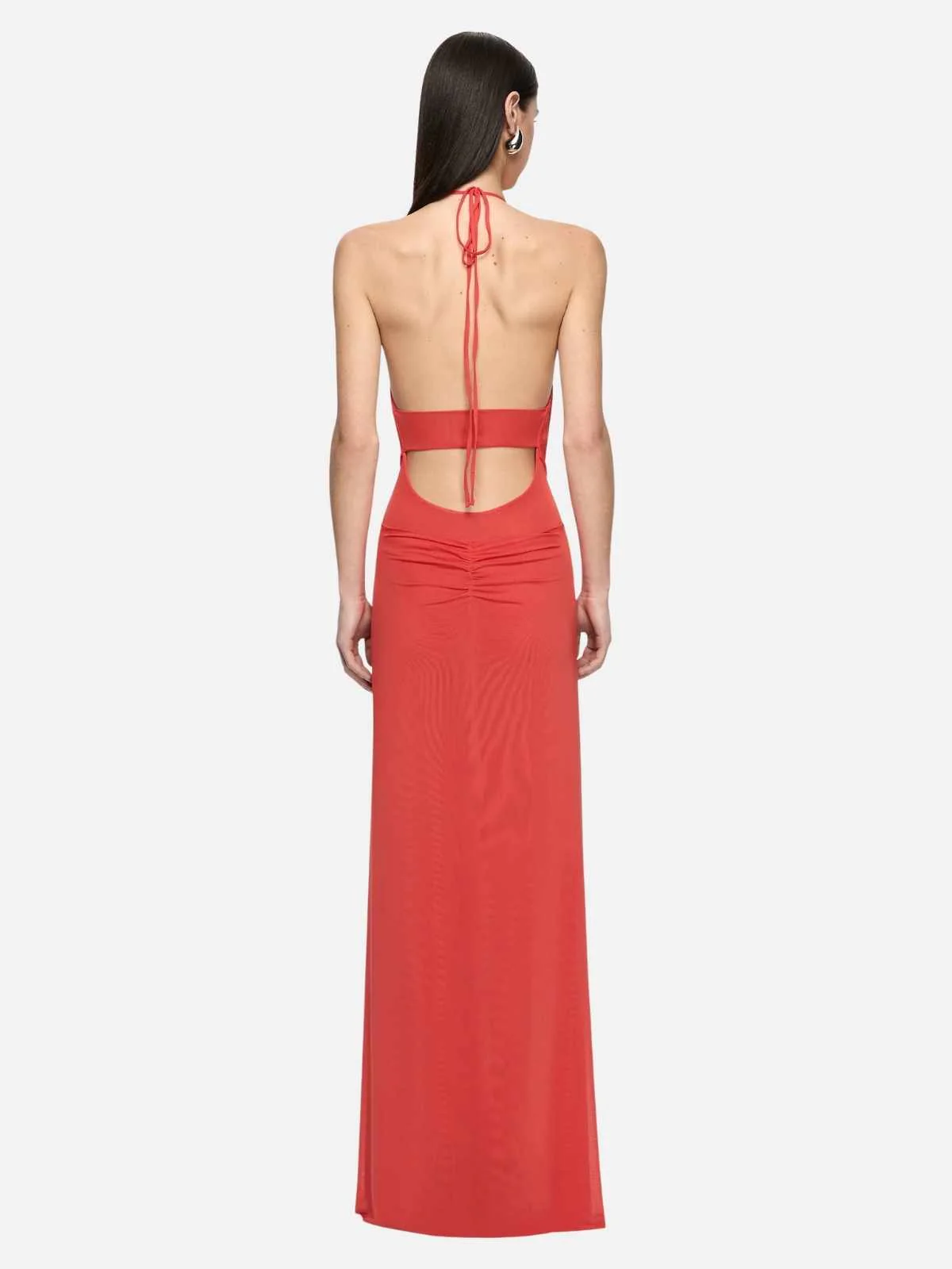 Xanthi V Neck Maxi Dress - Flame - Image 2