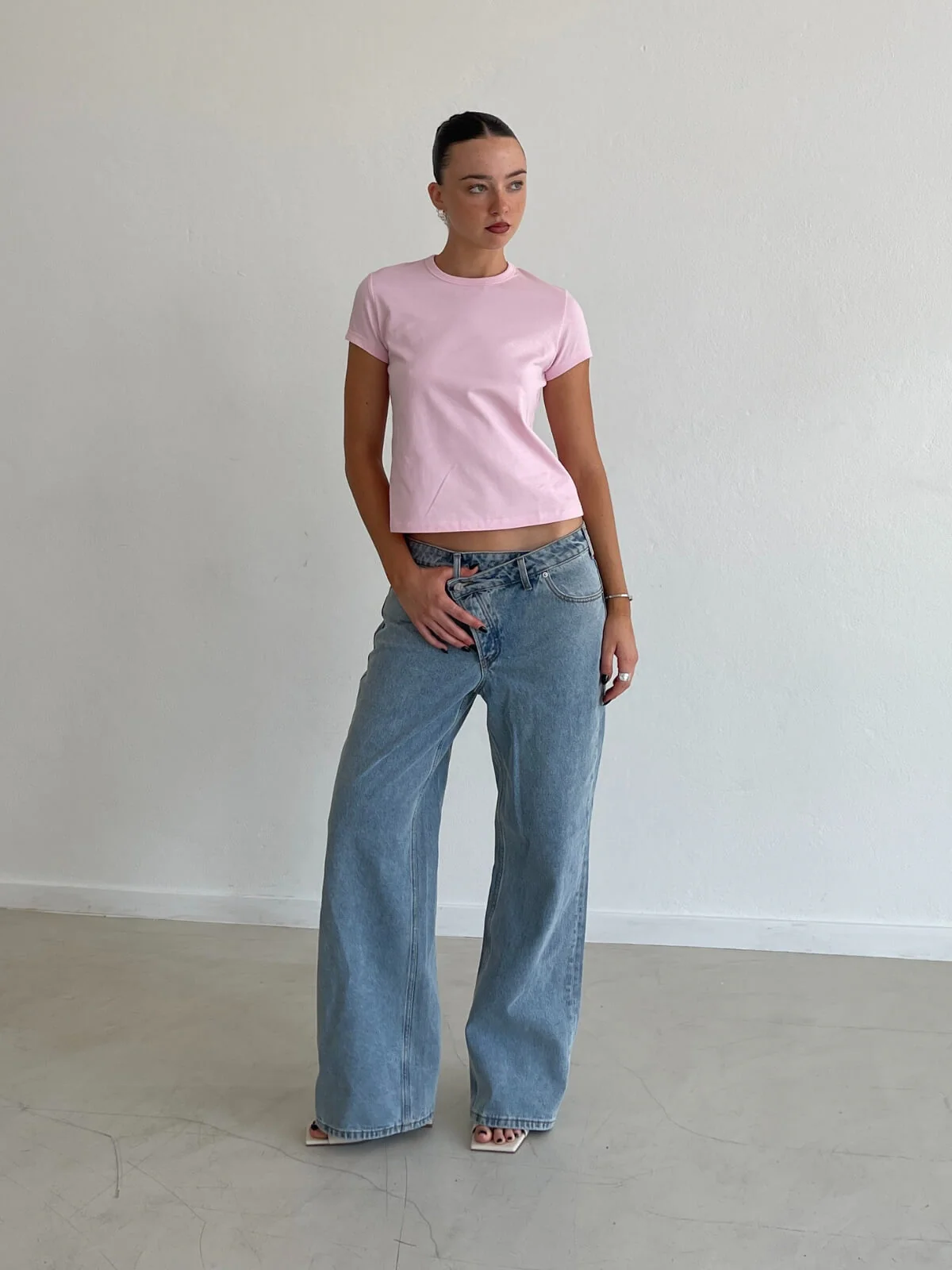 Laina Baby Tee - Pink - Image 3