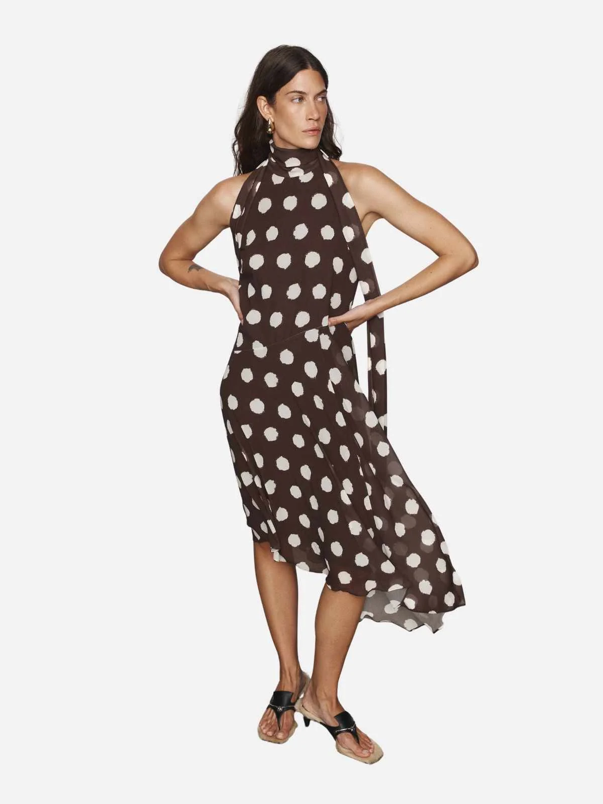 Linnea Dress - Brown - Image 3