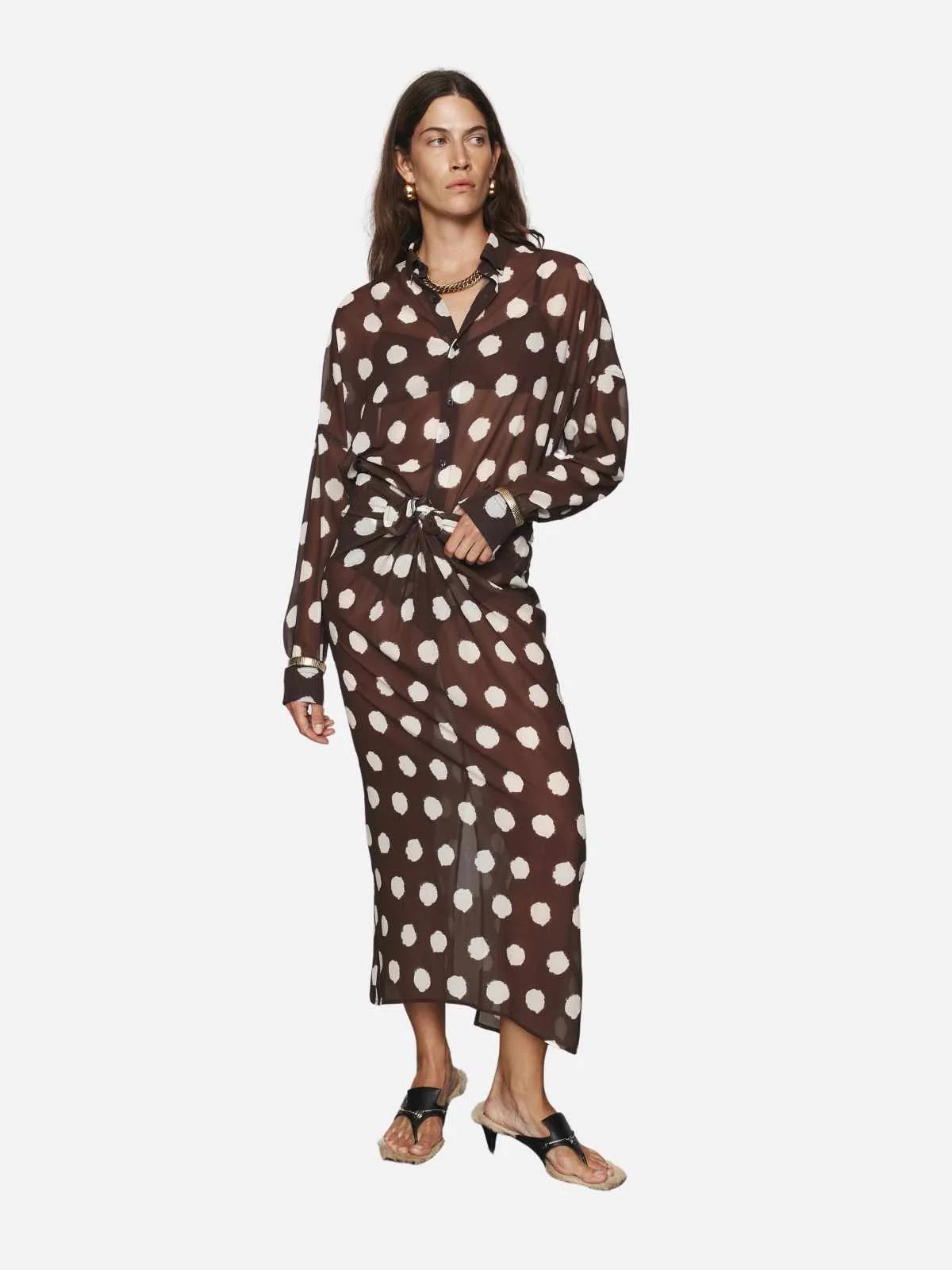 Linnea Skirt - Brown - Image 3