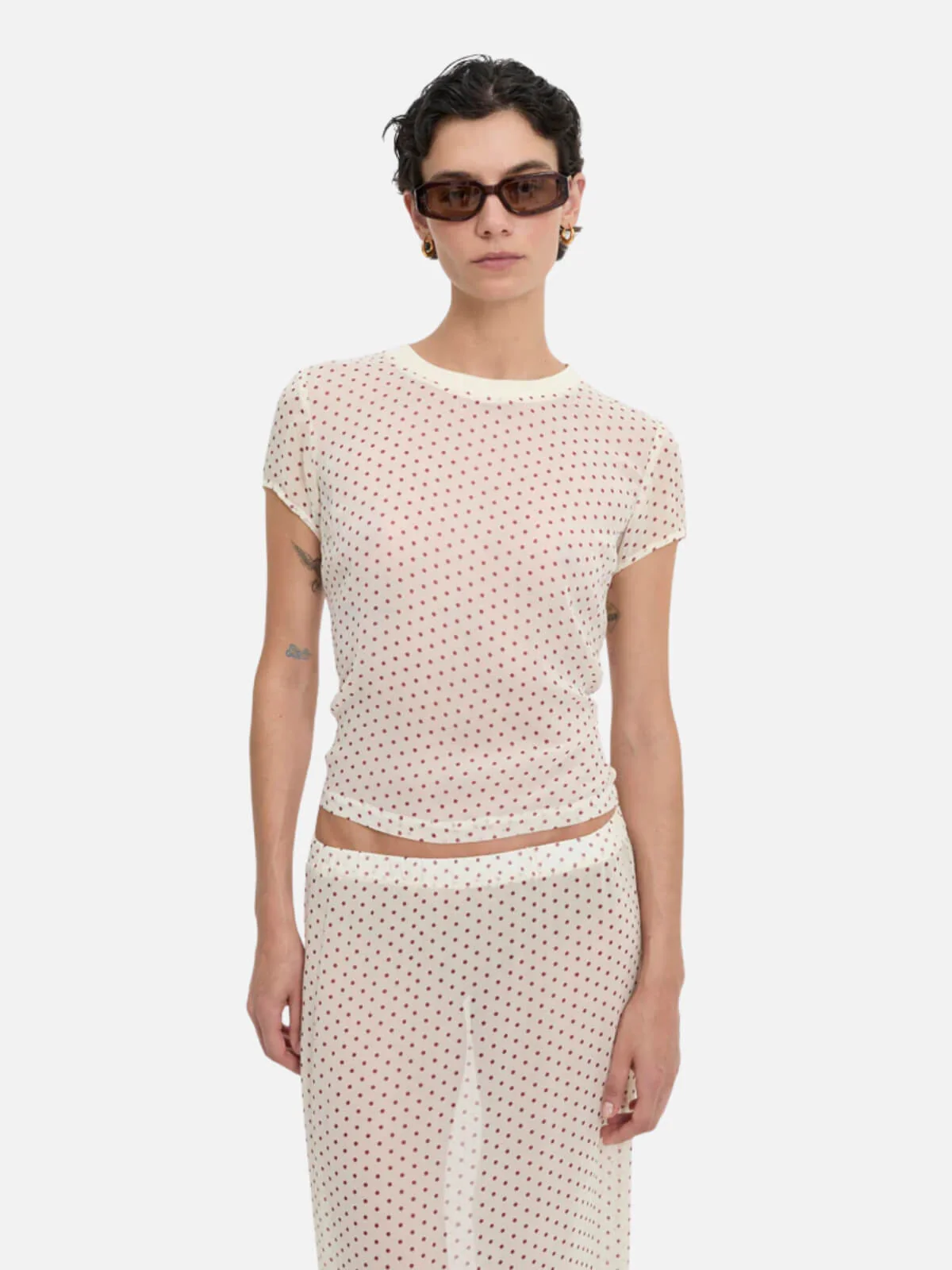 Orla Tee - Cream - Image 3