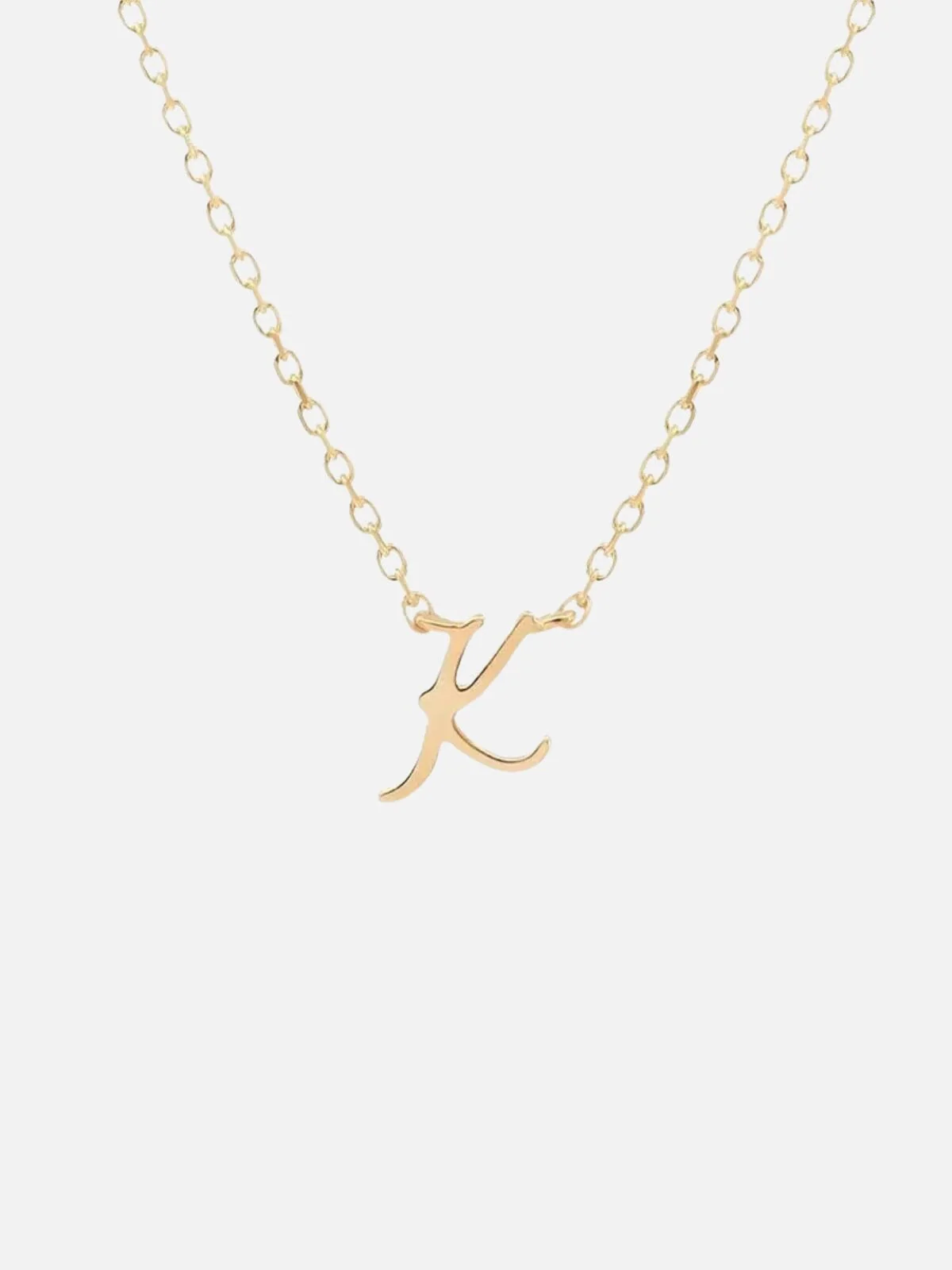 14K Gold Love Letter Necklace - Image 14