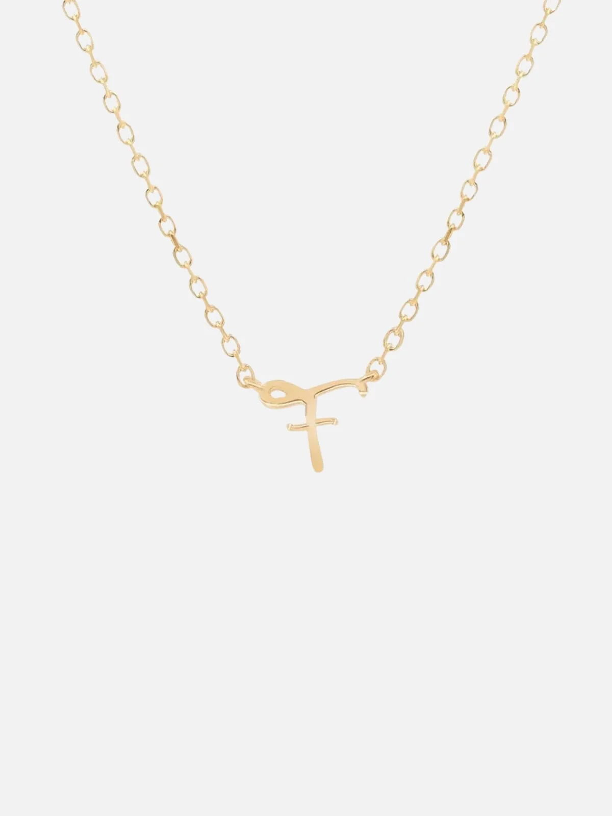 14K Gold Love Letter Necklace - Image 9