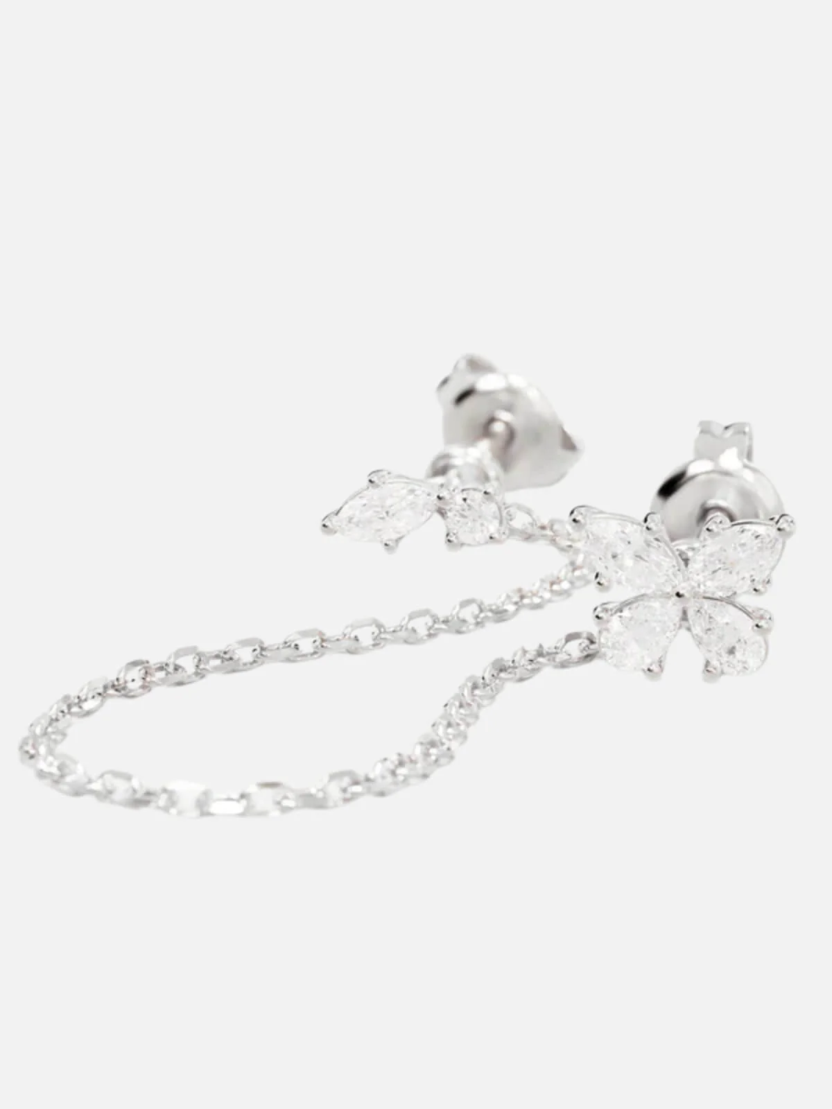 Dancing in the Wind Chain Earrings - Sterling Silver - Image 3