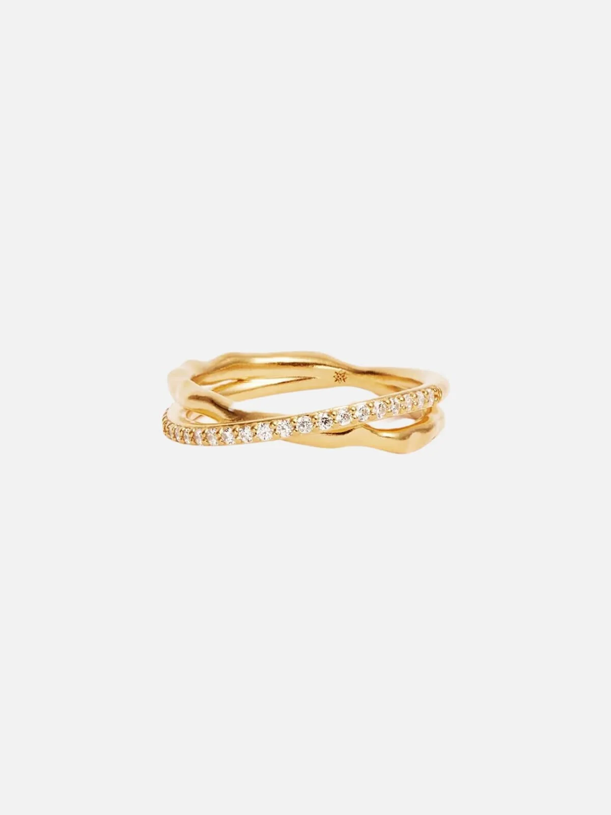 Entwined Hearts Ring - 18k Gold