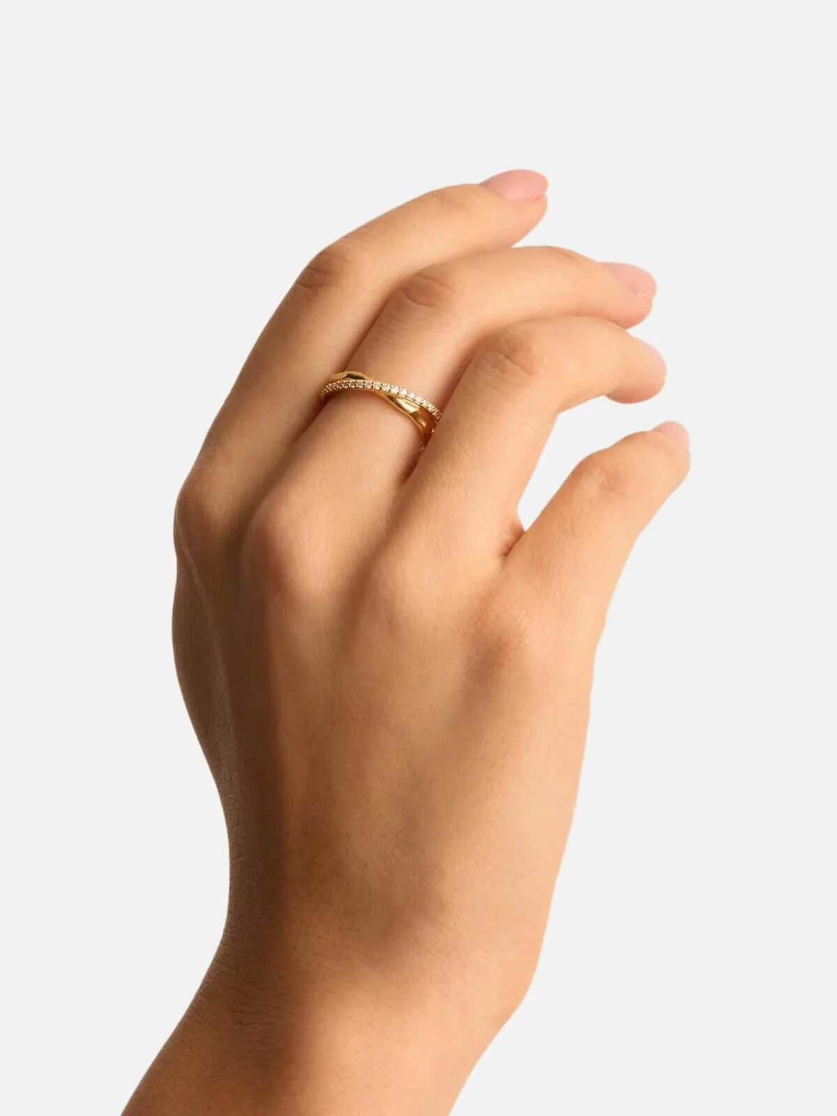 Entwined Hearts Ring - 18k Gold - Image 2
