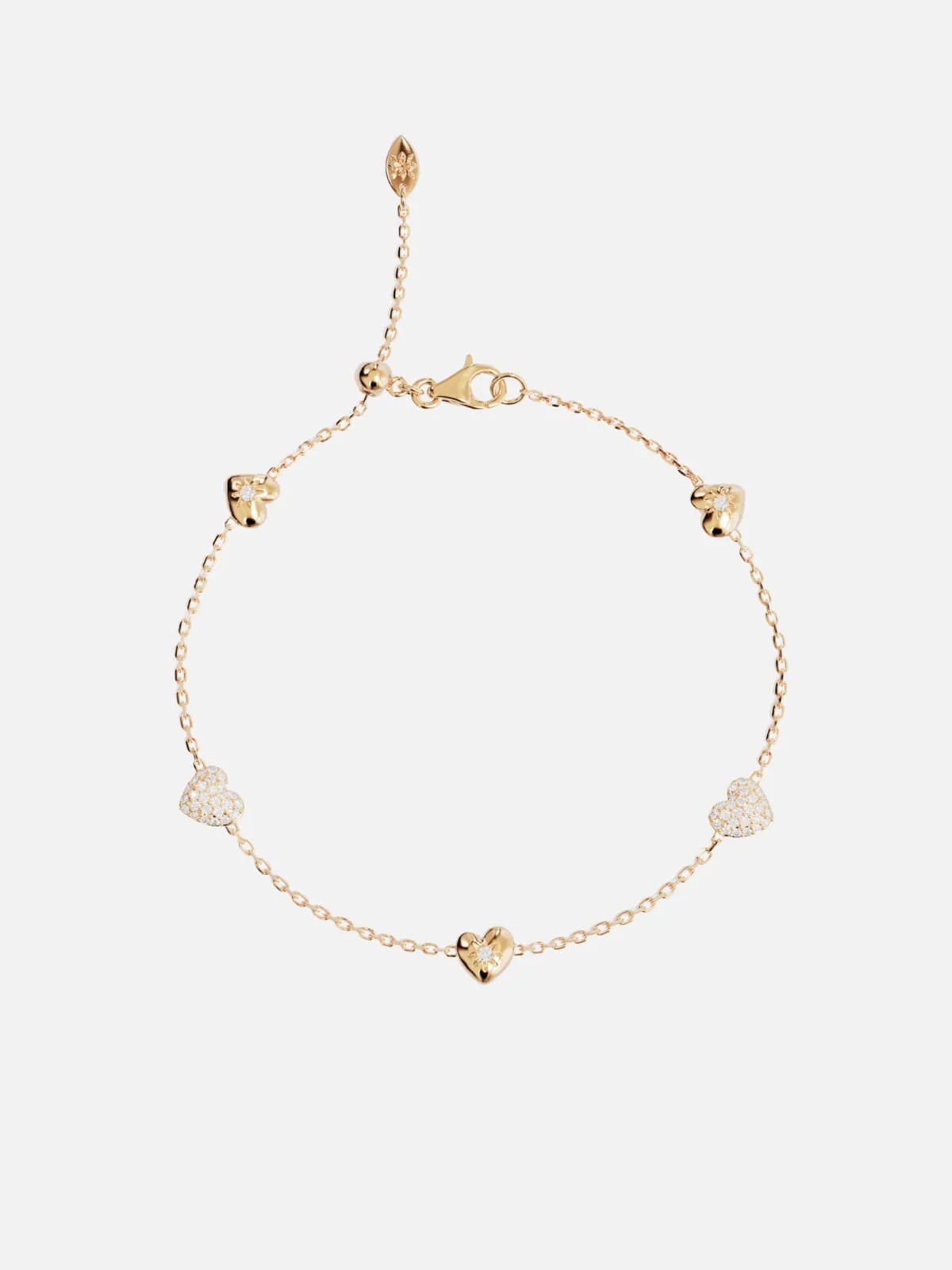 You Have My Heart Charm Bracelet - 18K Gold
