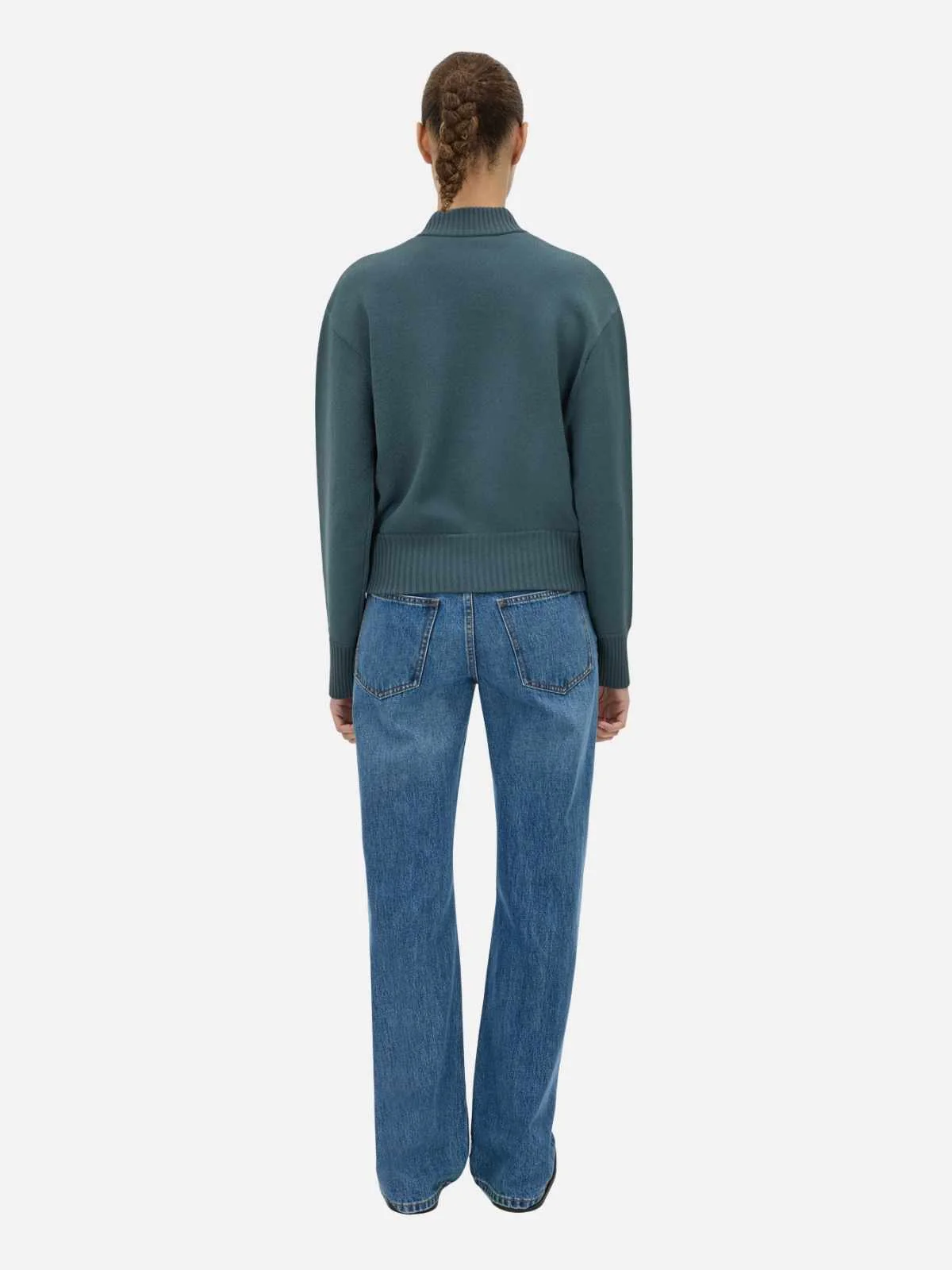 Amedeo Knit Jacket - Charcoal Melange - Image 2