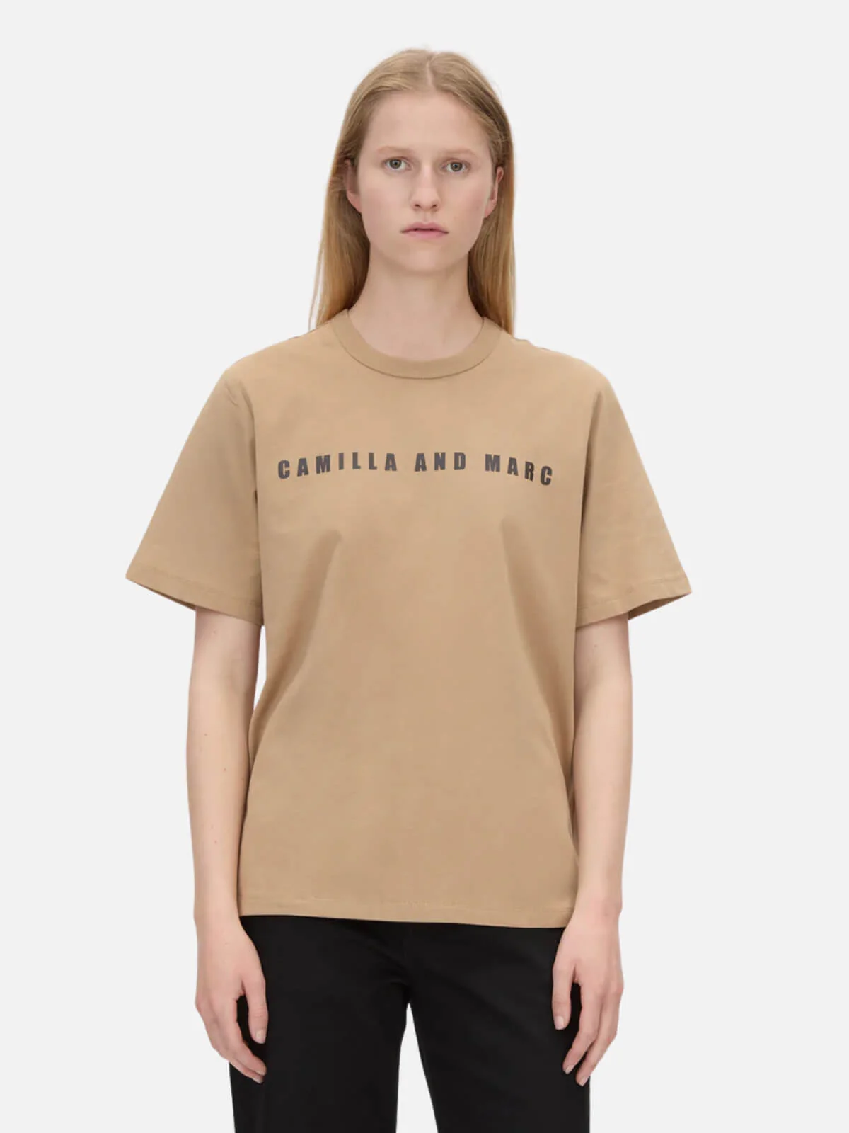 Anca Graphic Tee - Latte - Image 3