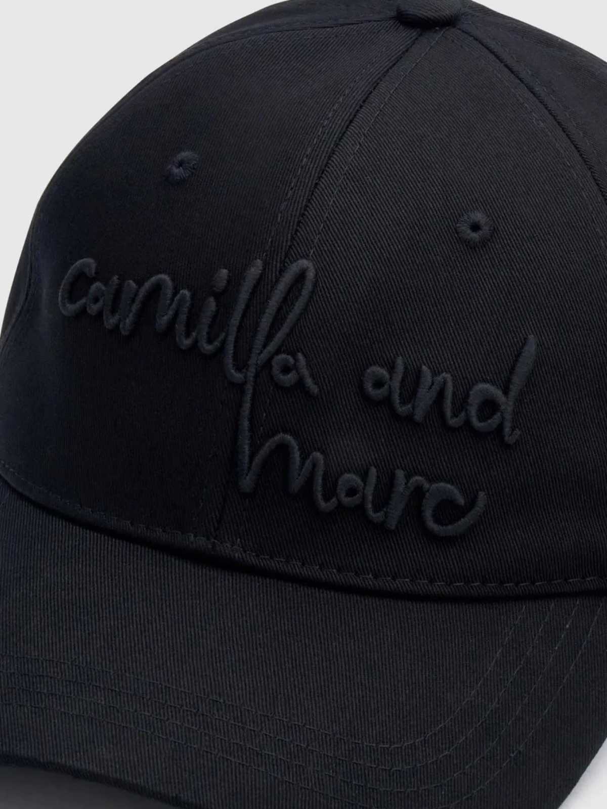 Maren Embroidered Cap - Black - Image 2