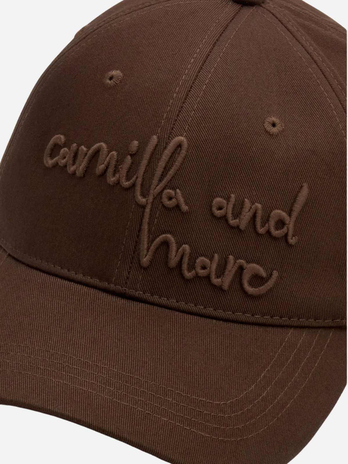 Maren Embroidered Cap - Chocolate - Image 2