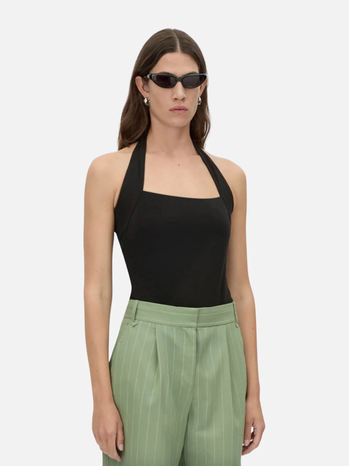 Phoebe Halter Bodysuit - Black - Image 4