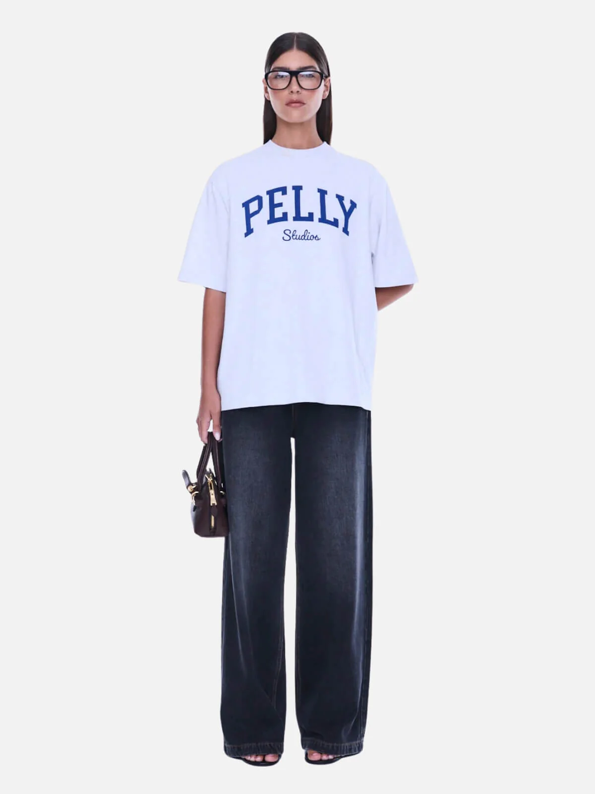 Sophia Relaxed Tee - White Marle