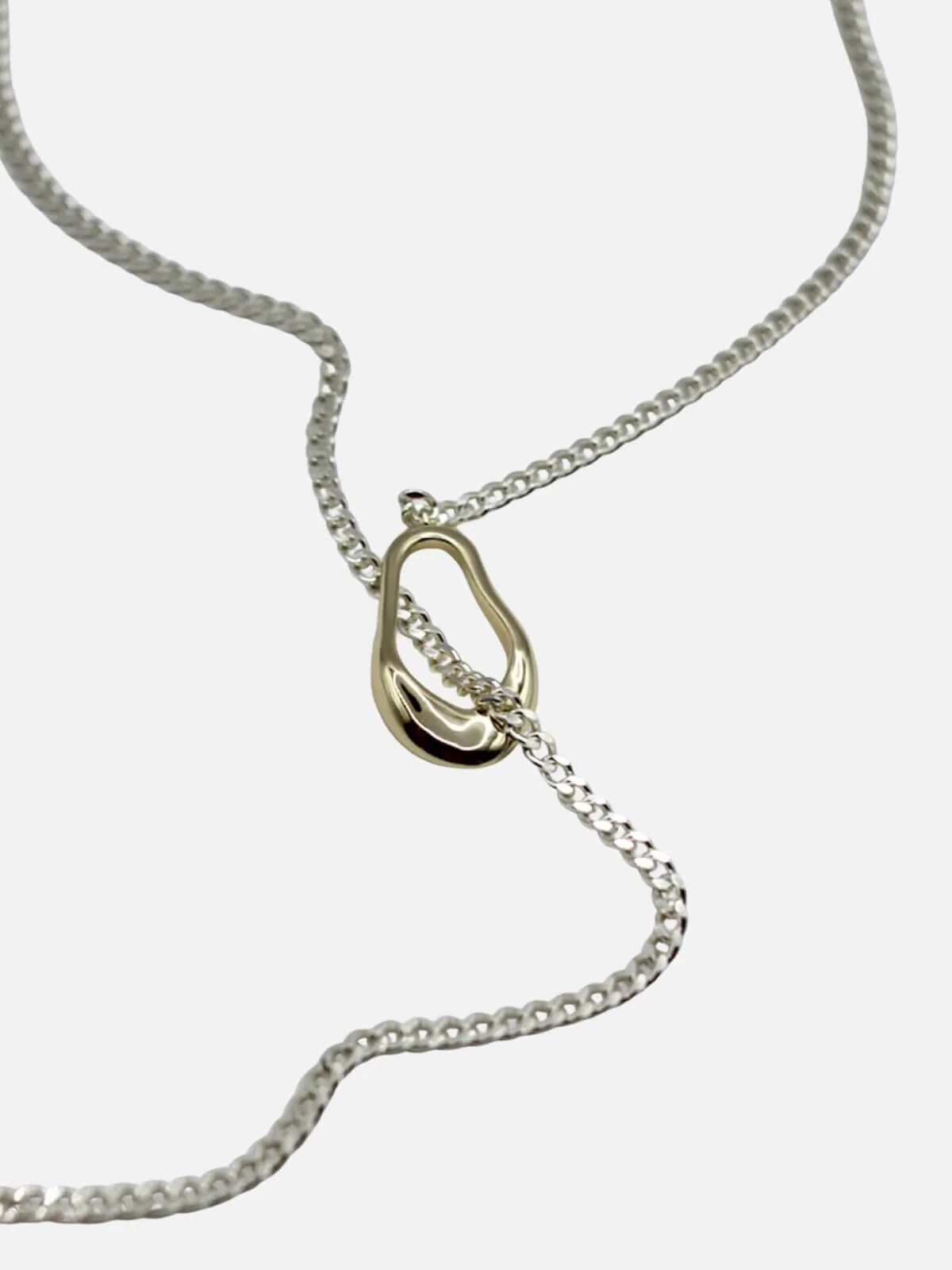 Lariat Organic Necklace: Mixed Metals - Image 3