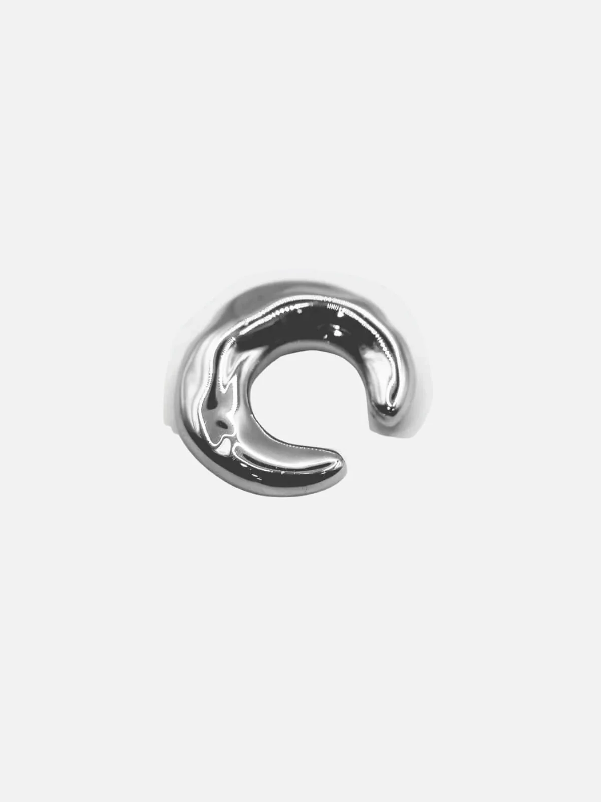 Mega Wonky Ear Cuff: Brass + Sterling Silver Plating