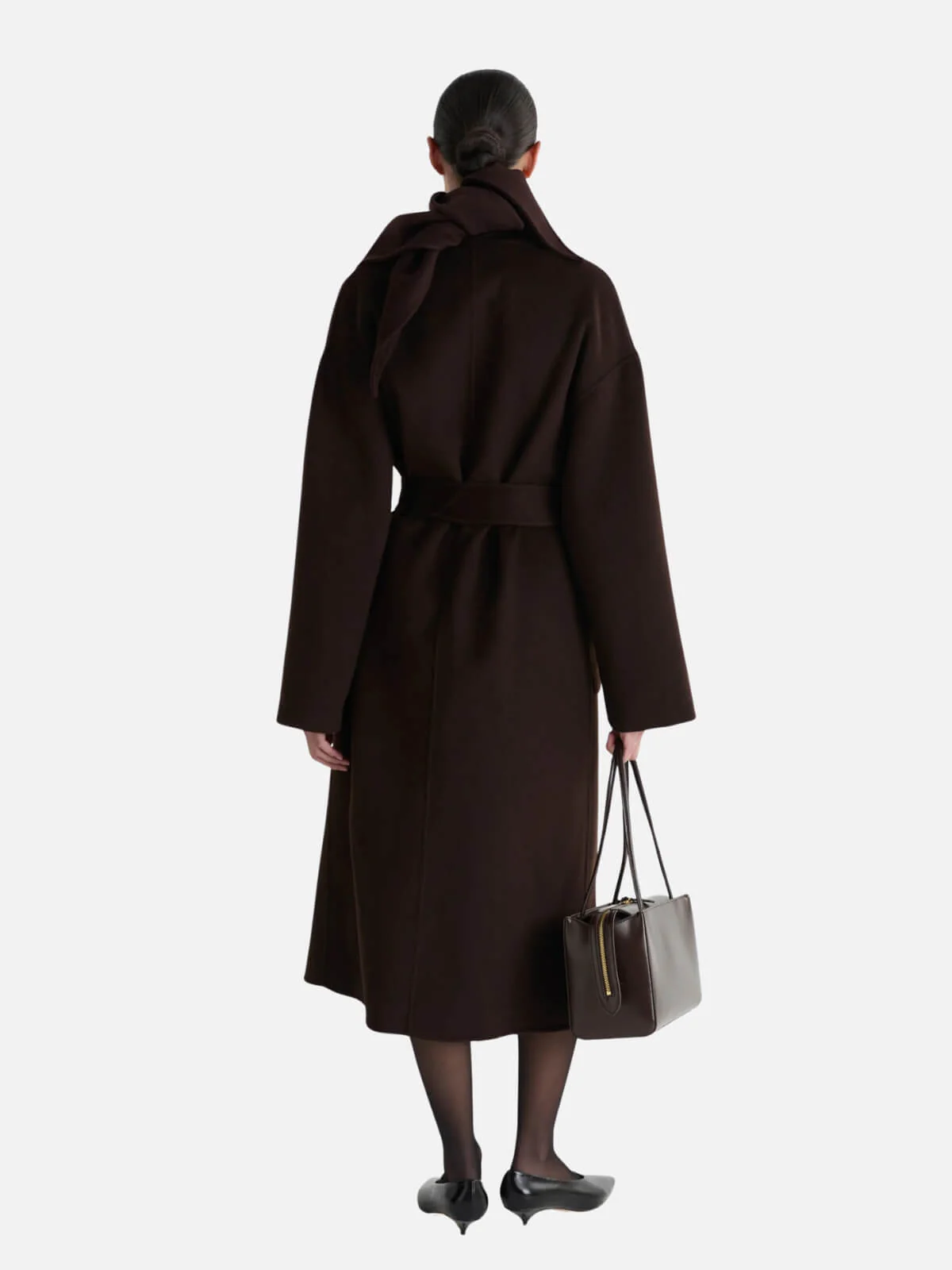 The Camilla Coat - Chocolate Cashmere Blend - Image 2