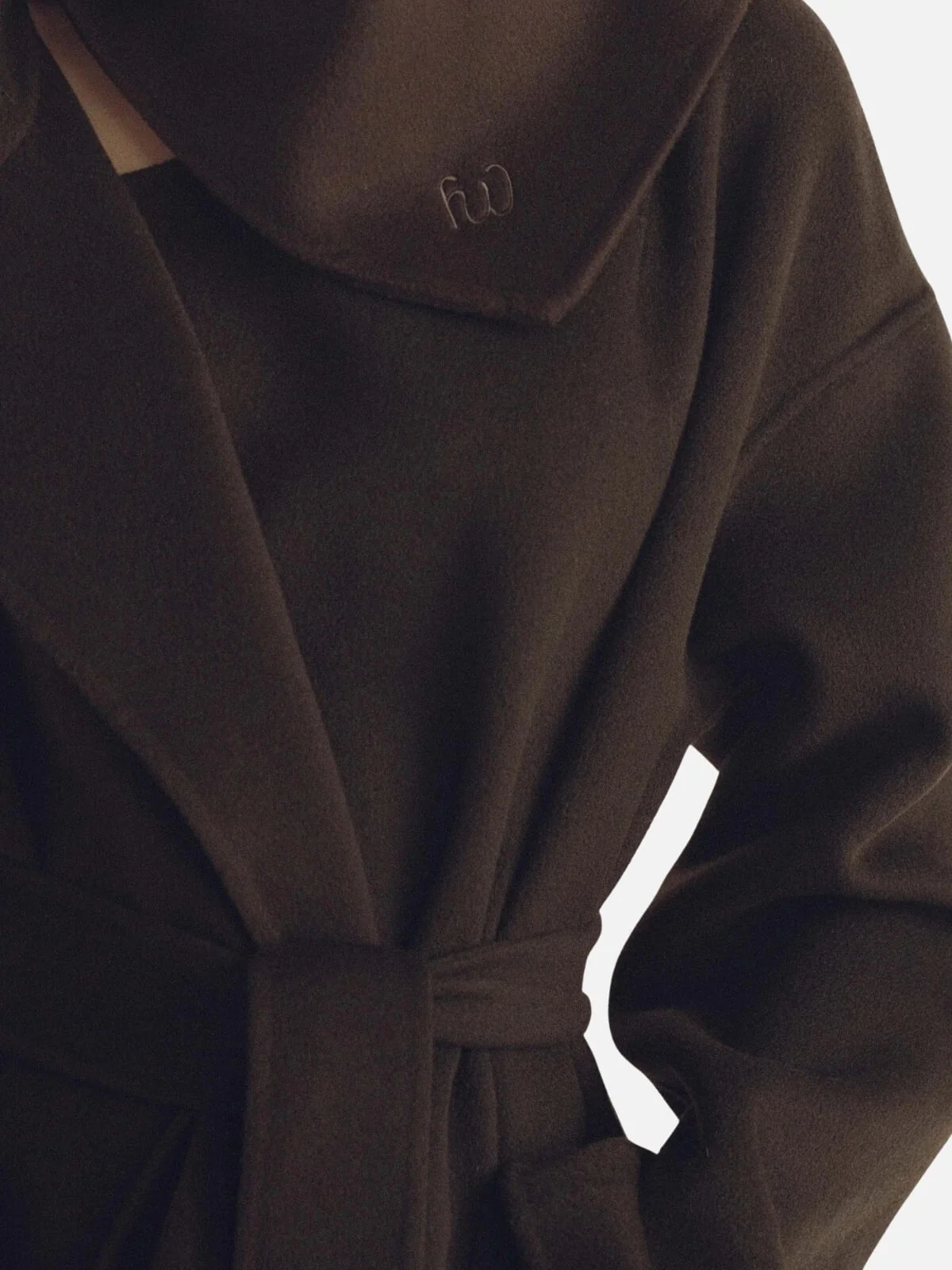 The Camilla Coat - Chocolate Cashmere Blend - Image 3