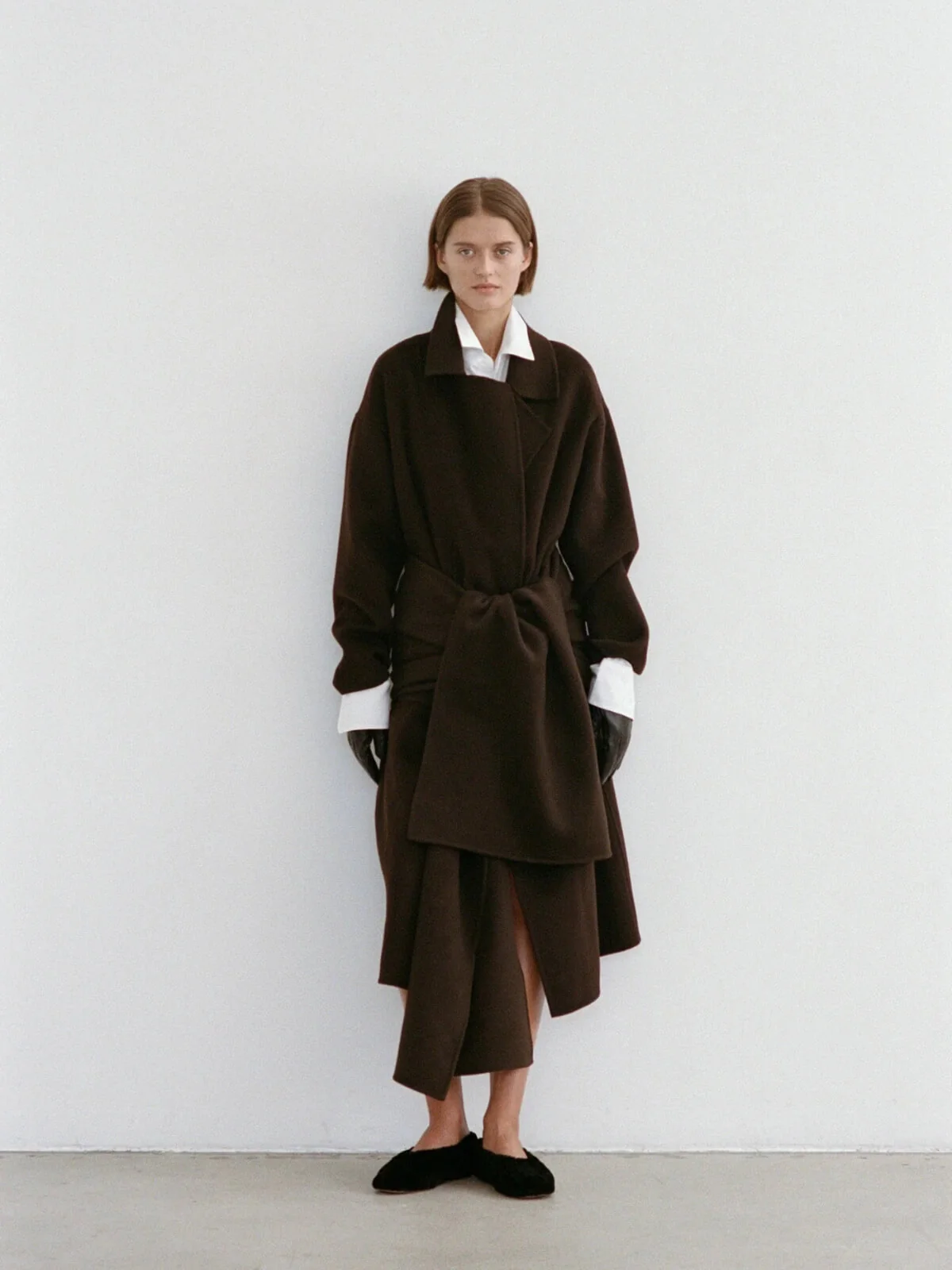 The Camilla Coat - Chocolate Cashmere Blend - Image 4