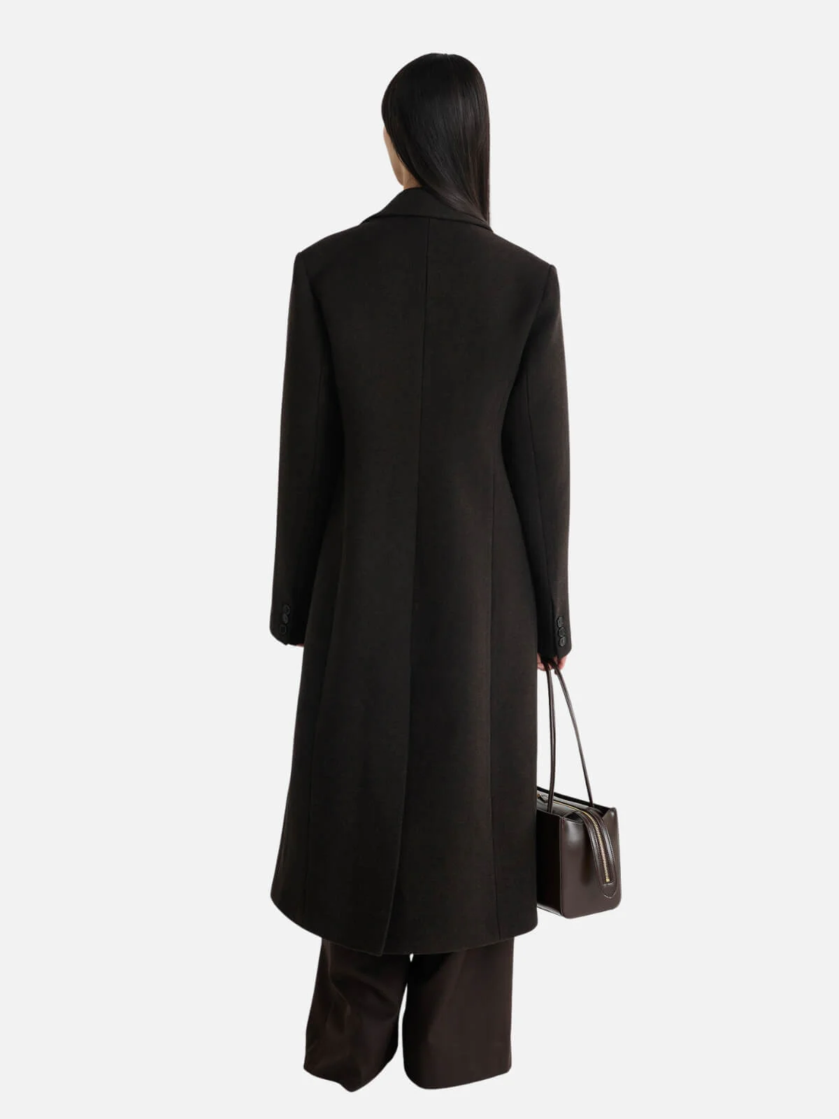 The Josephine Coat - Chocolate Herringbone - Image 2