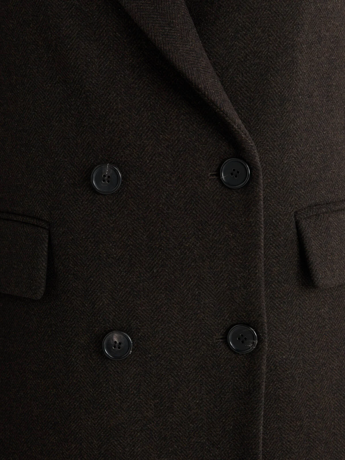 The Josephine Coat - Chocolate Herringbone - Image 4