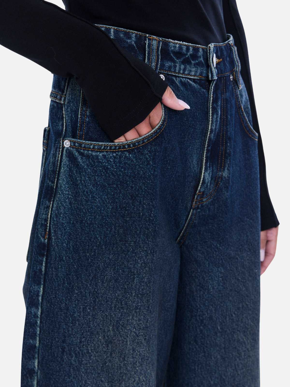 Georgia Denim Jean - Deep Indigo Wash - Image 3