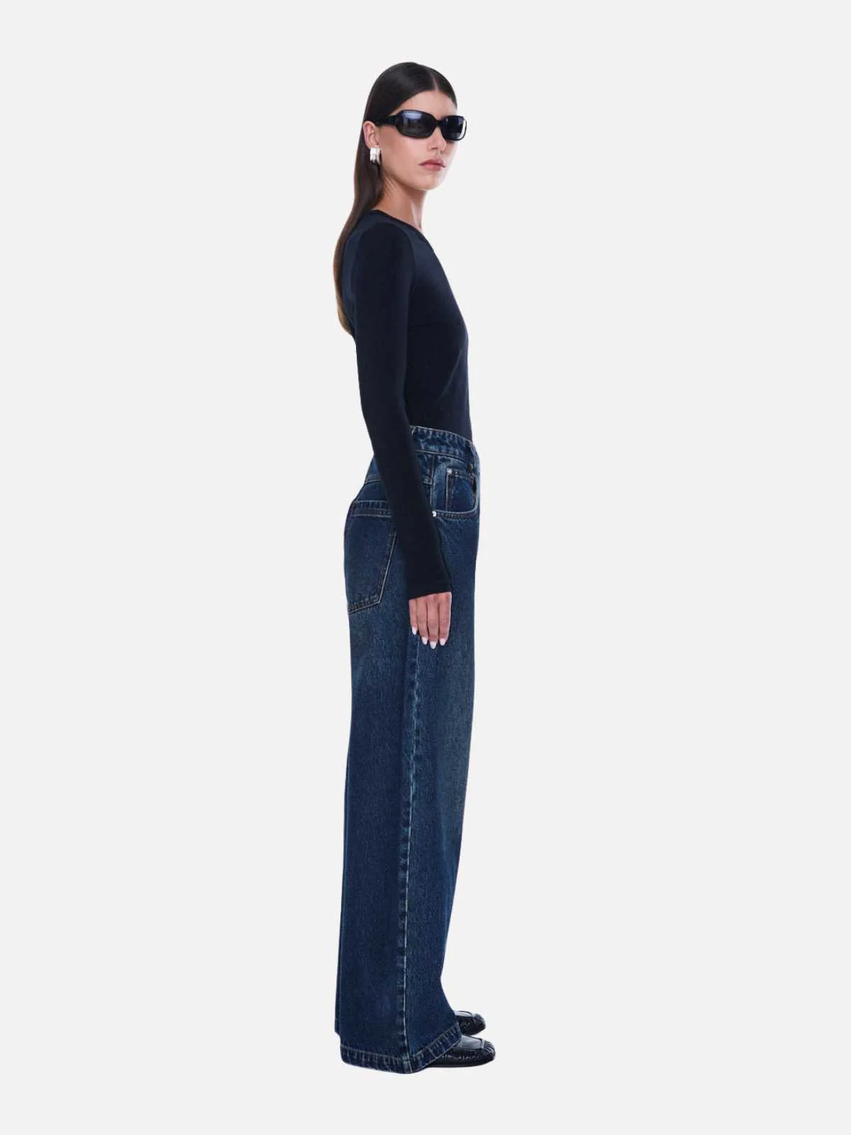 Georgia Denim Jean - Deep Indigo Wash - Image 4