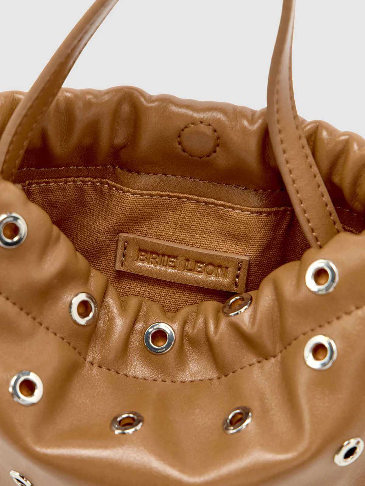 Halle Eyelet Crossbody Bag - Camel - Image 2