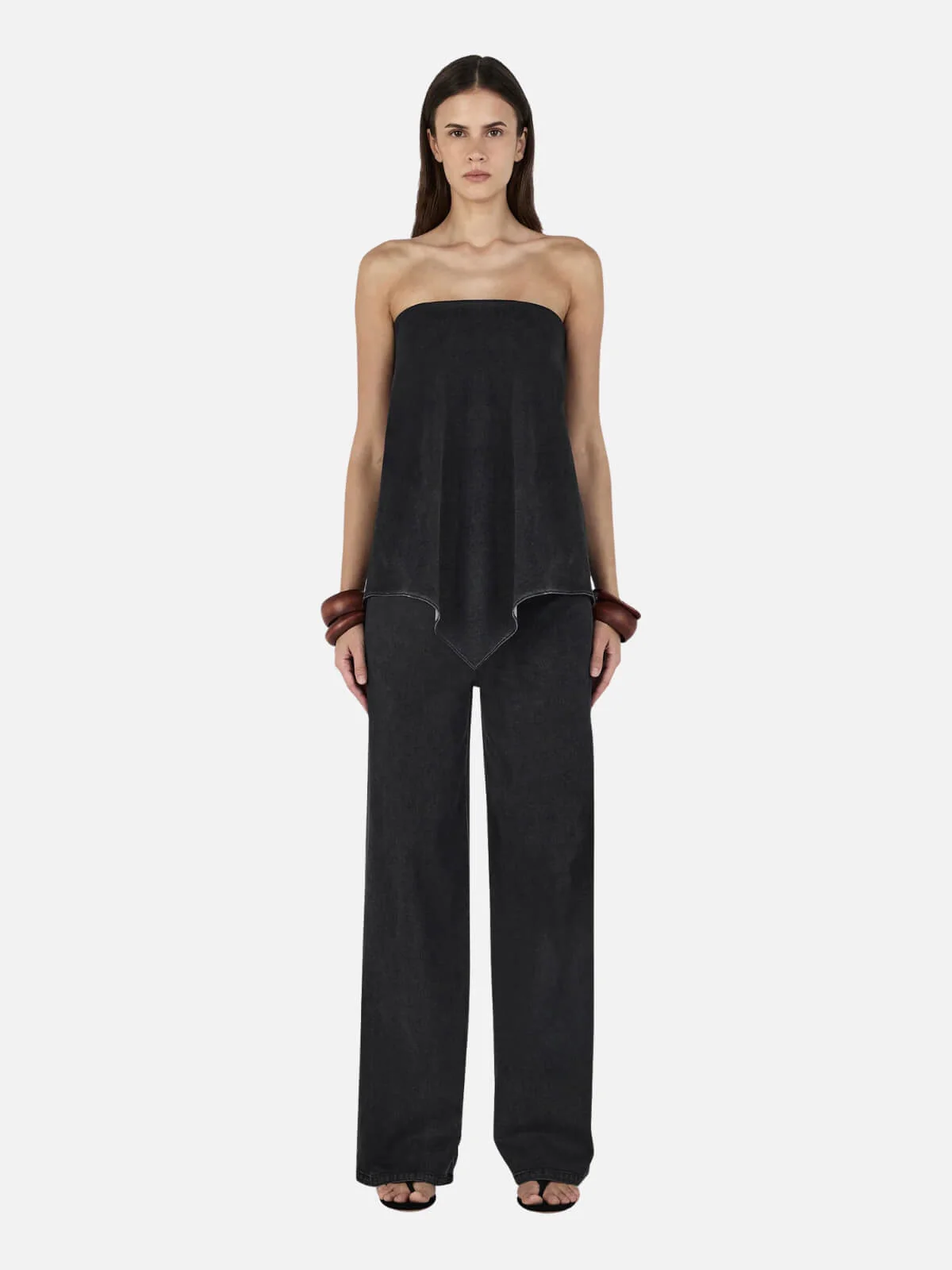 Avery Bodice - Charcoal Chambray