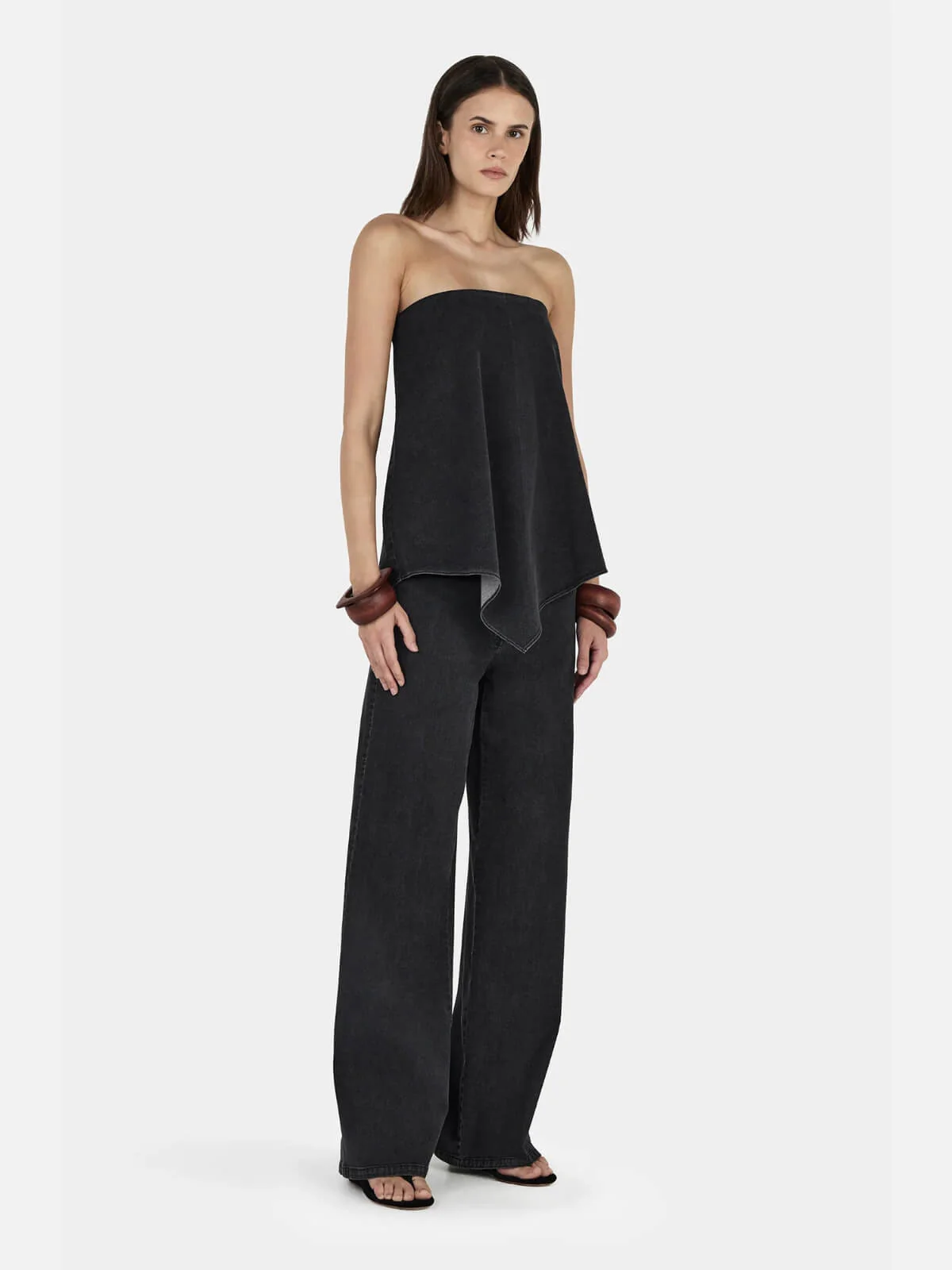 Avery Bodice - Charcoal Chambray - Image 3
