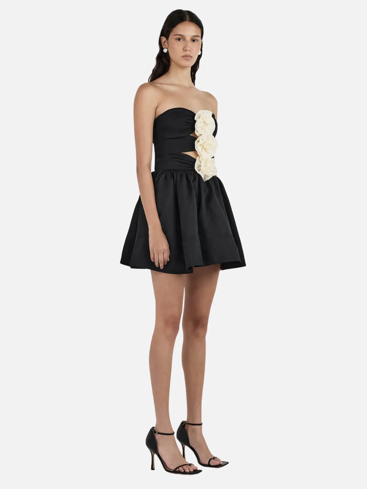 Jacquie Mini Dress - Black/Cream - Image 3
