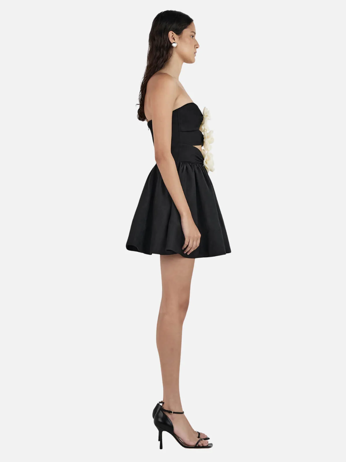 Jacquie Mini Dress - Black/Cream - Image 4