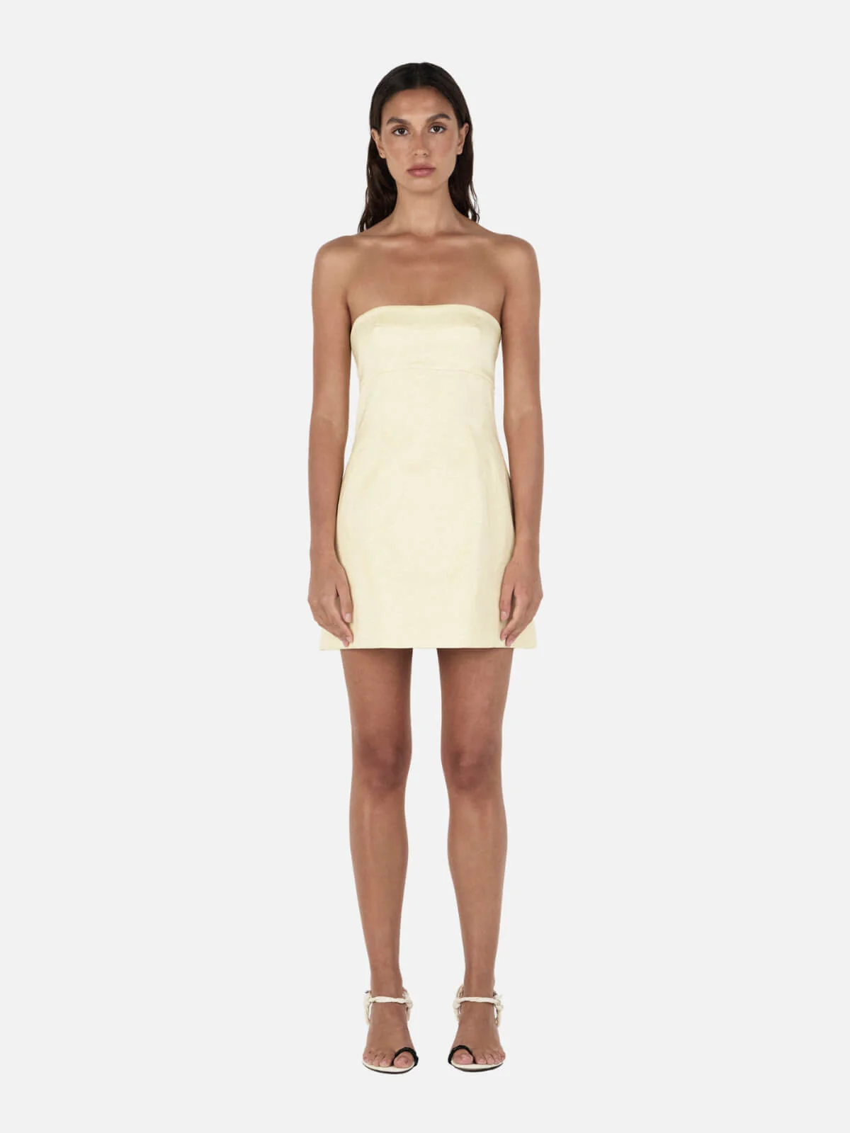 Maggie Taffeta Dress - Butter
