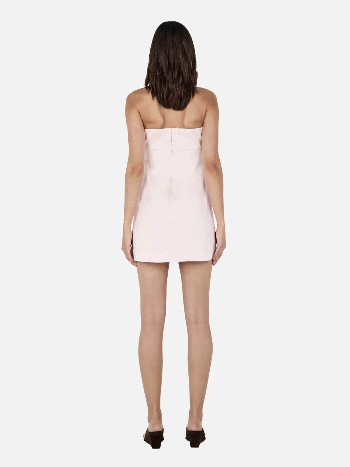 Maggie Taffeta Dress - Soft Pink - Image 2