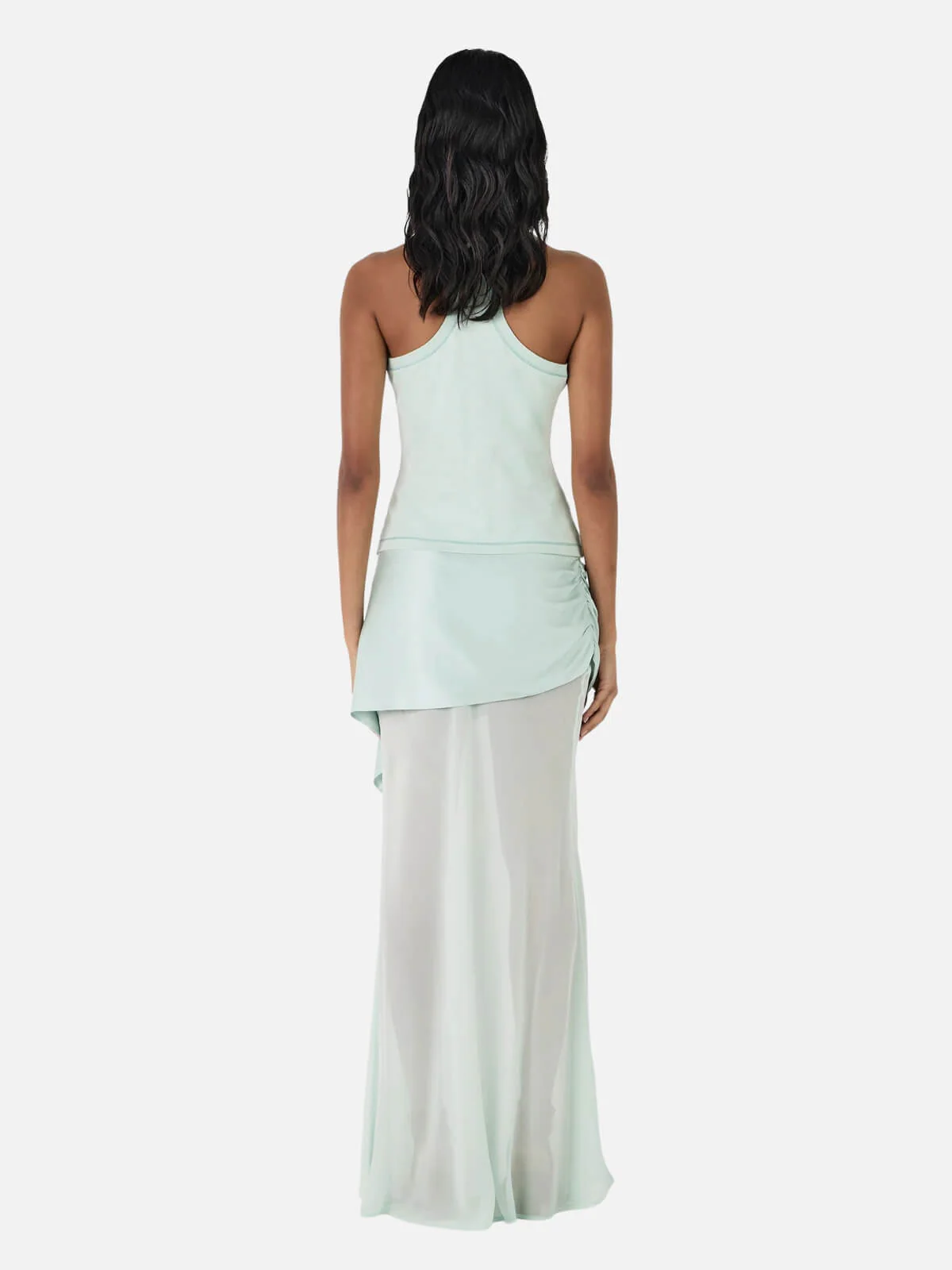 Vesper Silk Skirt - Seafoam - Image 2