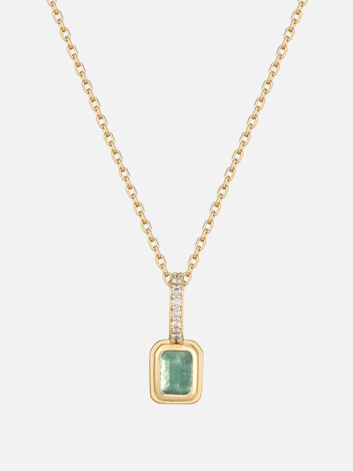 Britt Necklace - Gold/Green