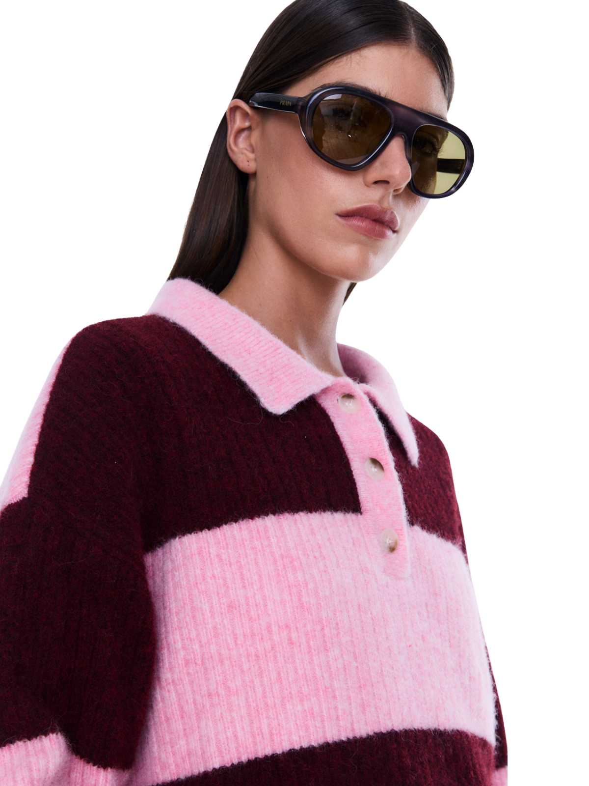 Mikaela Knit Sweater - Cherry Stripe - Image 4