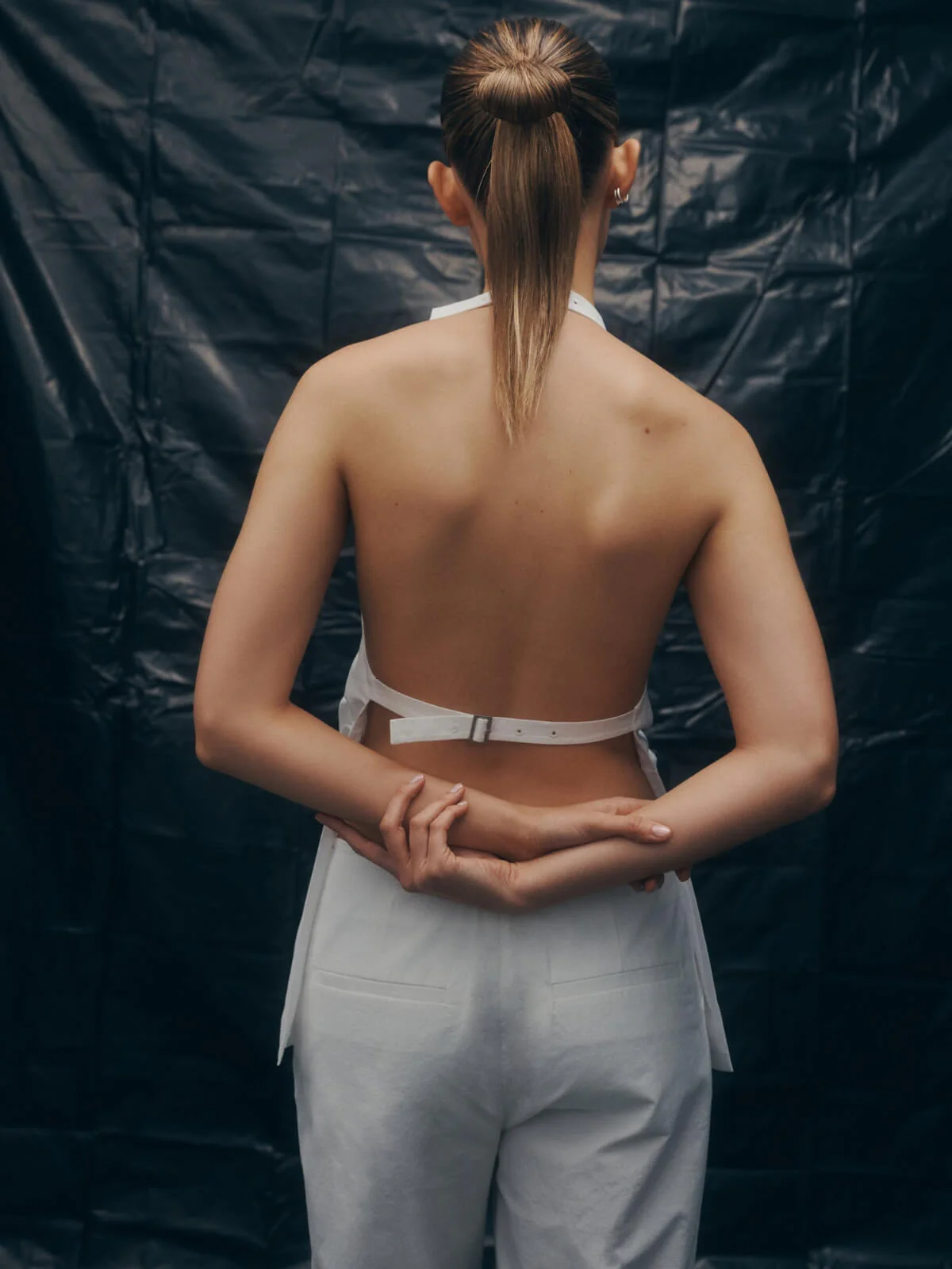 August Halter Top - White - Image 3